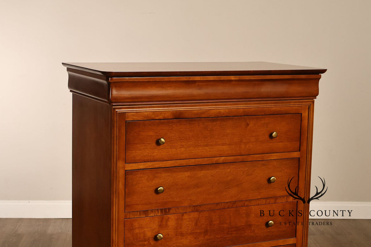Shermag Louis Philippe Style Cherry Tall Chest