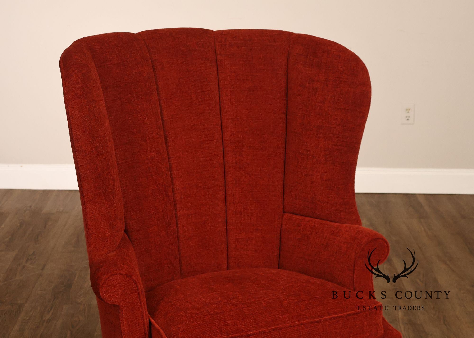 Kindel Grand Rapids Winterthur Collection Mahogany Wing Chair