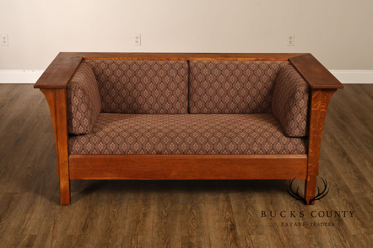 Stickley Mission Collection Oak Prairie Loveseat