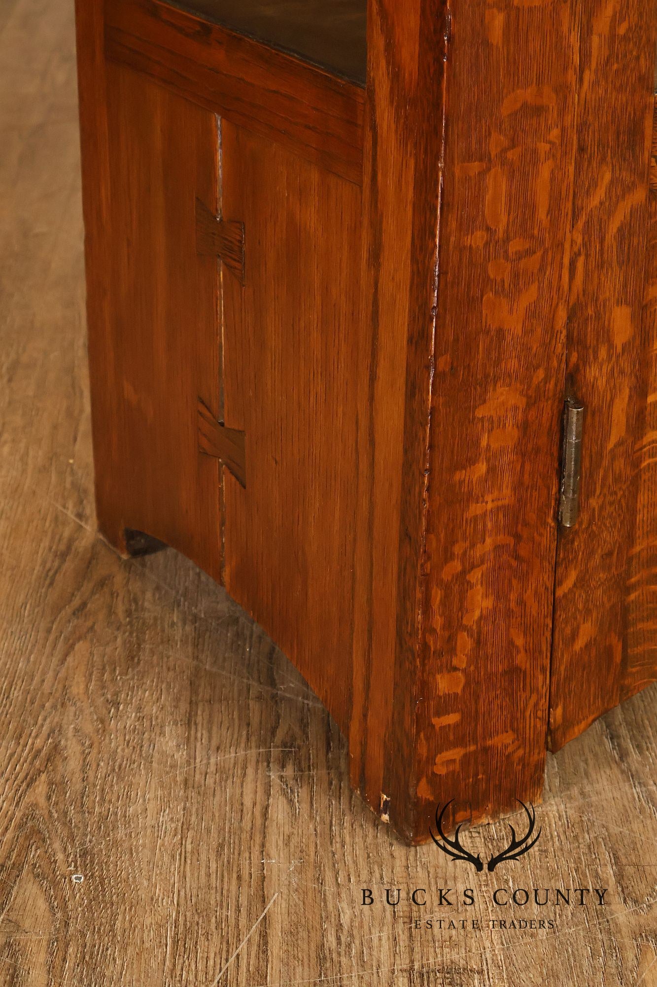 Charles Limbert Antique Oak Arts And Crafts China Cabinet