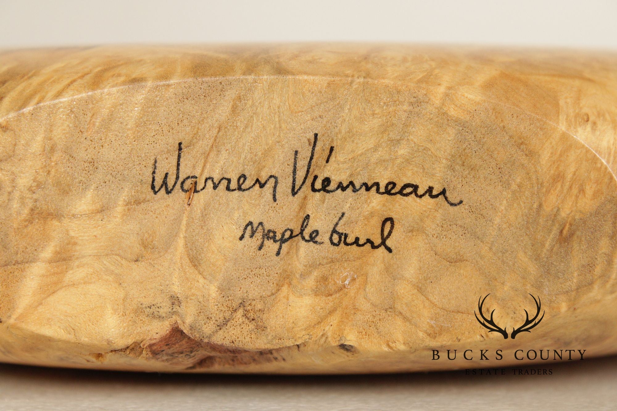 Warren Vienneau Studio Crafted Maple Burl Vase
