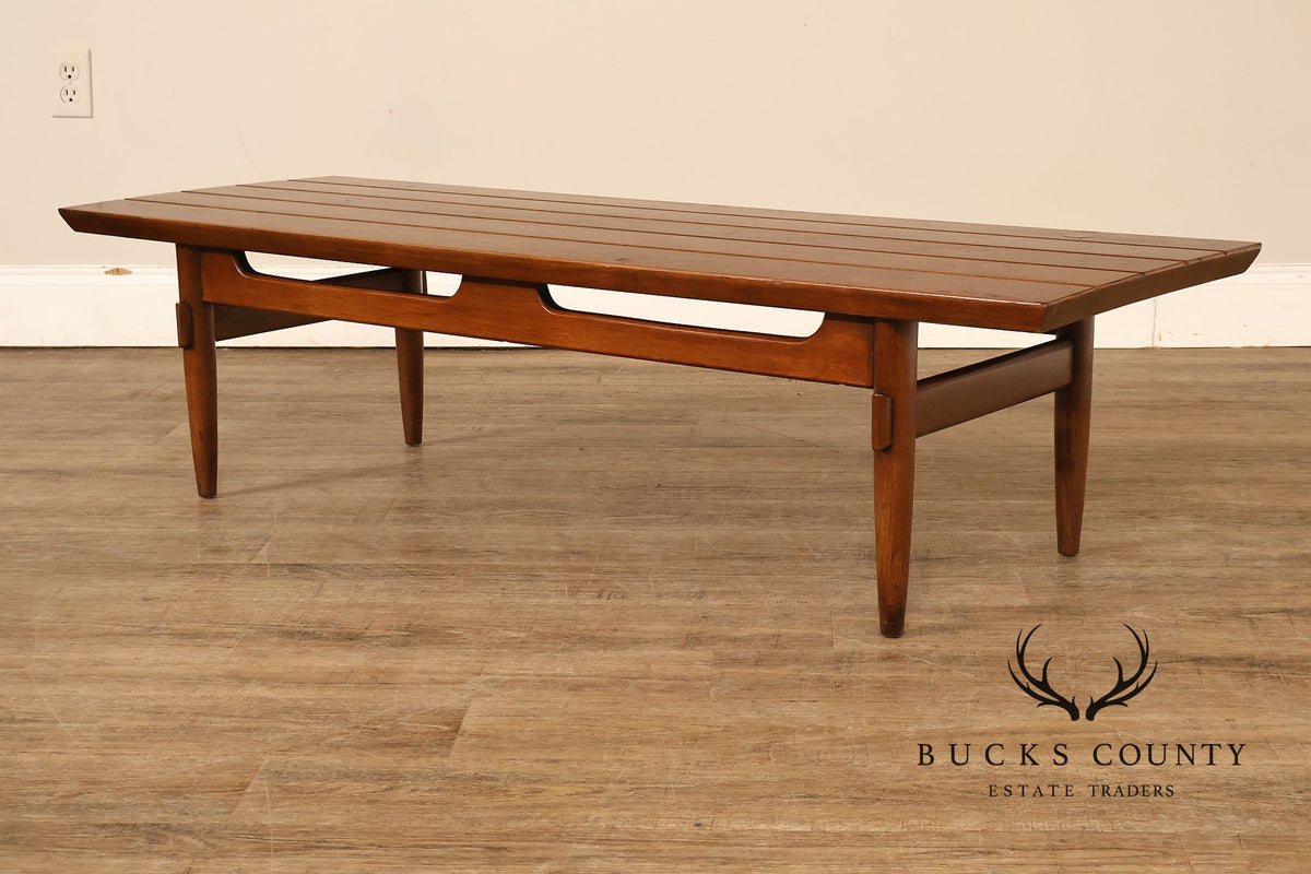 American Of Martinsville Furniture Slat Top Bench