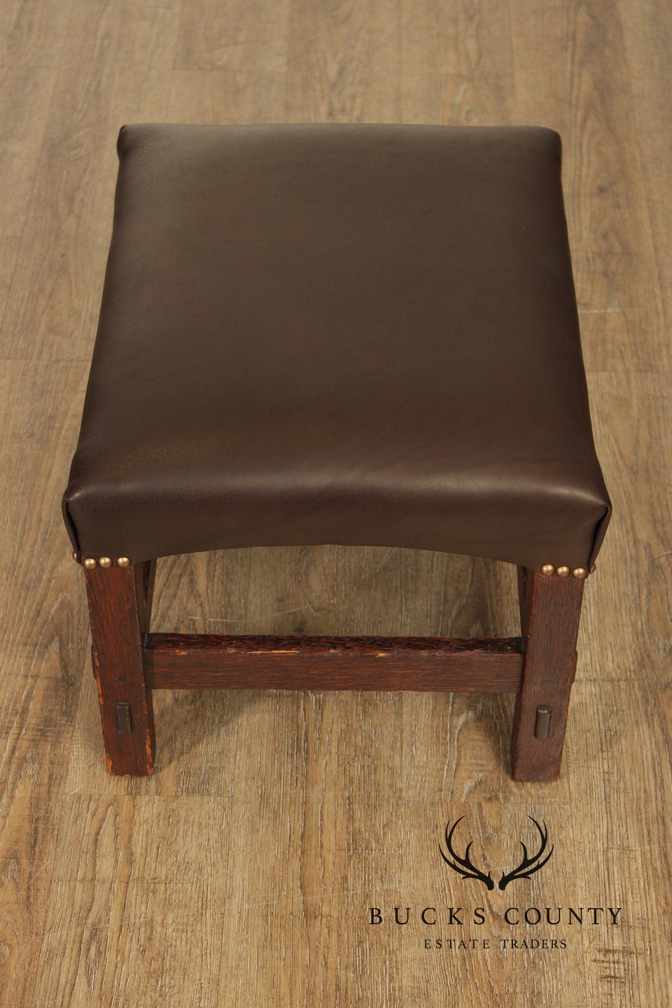 Antique Mission Oak Footstool