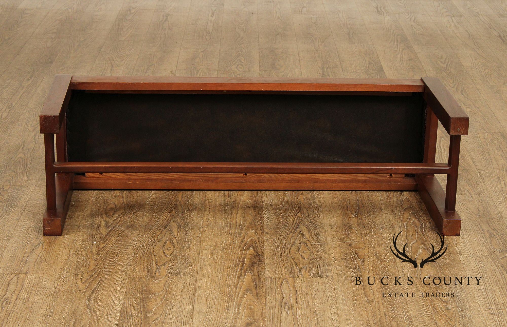 Chippendale Style Vintage Mahogany Window Bench