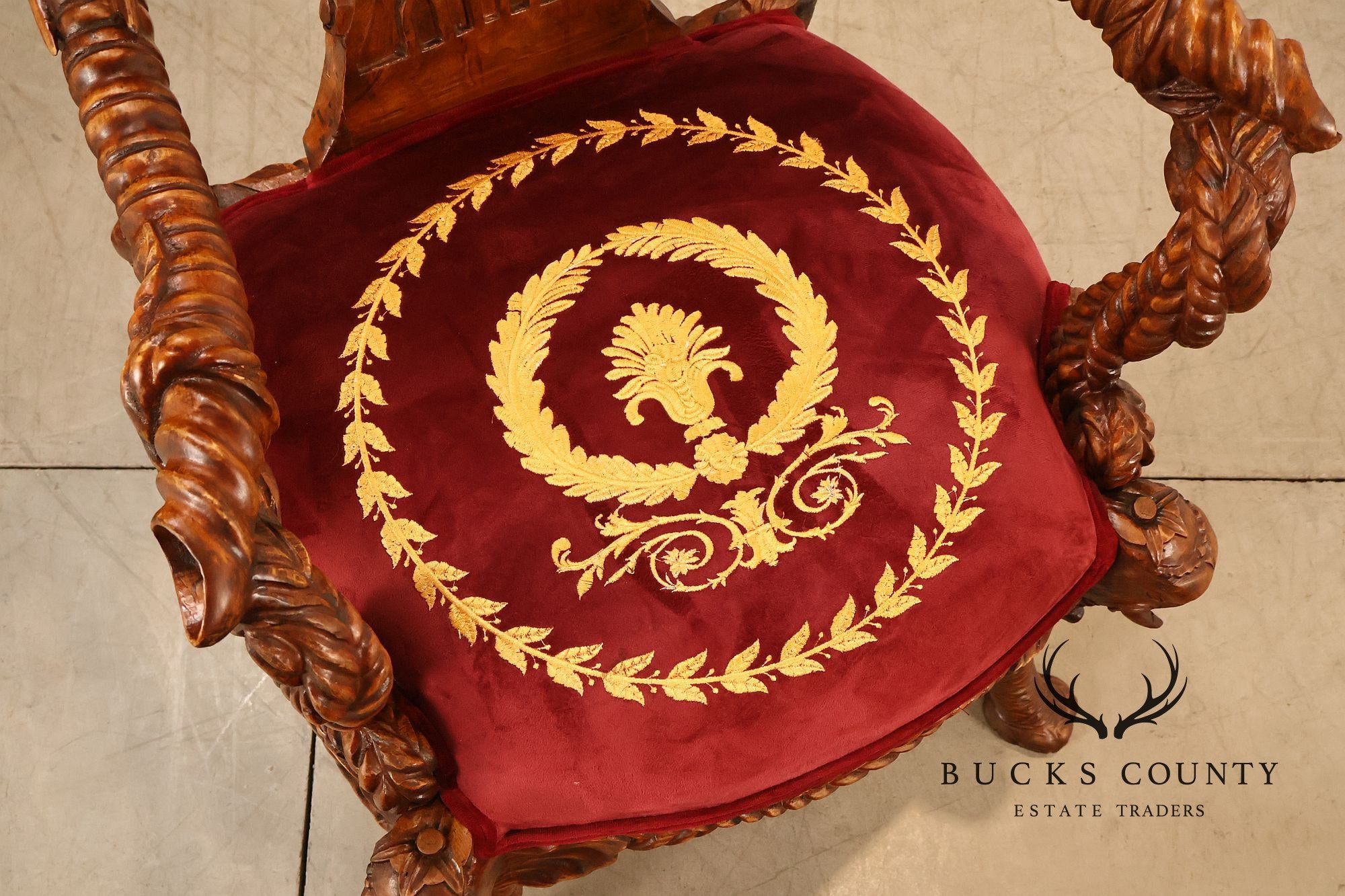 Anglo-Indian Set Of Four Carved Elephant Armchairs
