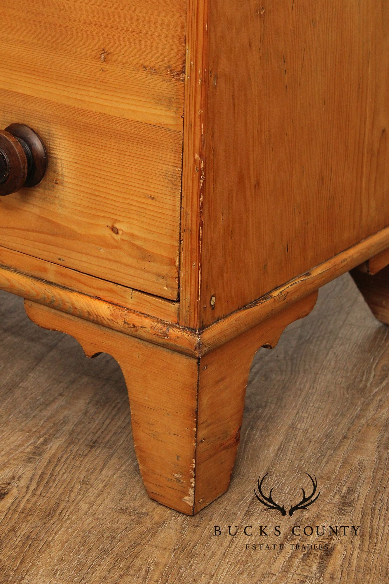 Antique English Pine Chest of Drawers