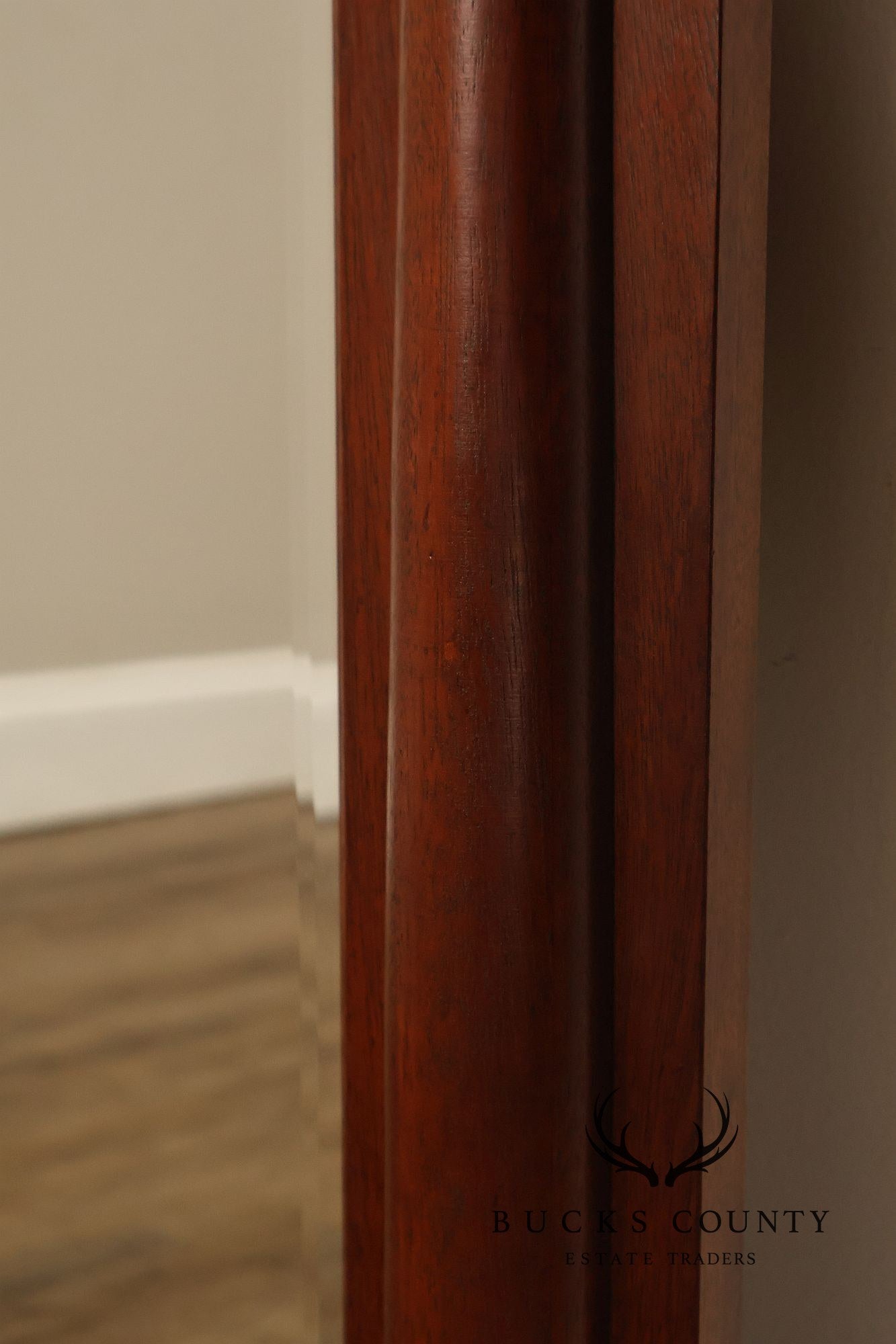 Neoclassical Style Carved Mahogany Wall Mirror