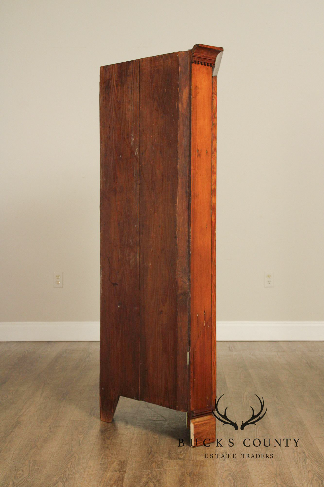 Antique Pine Corner Pantry Cupboard
