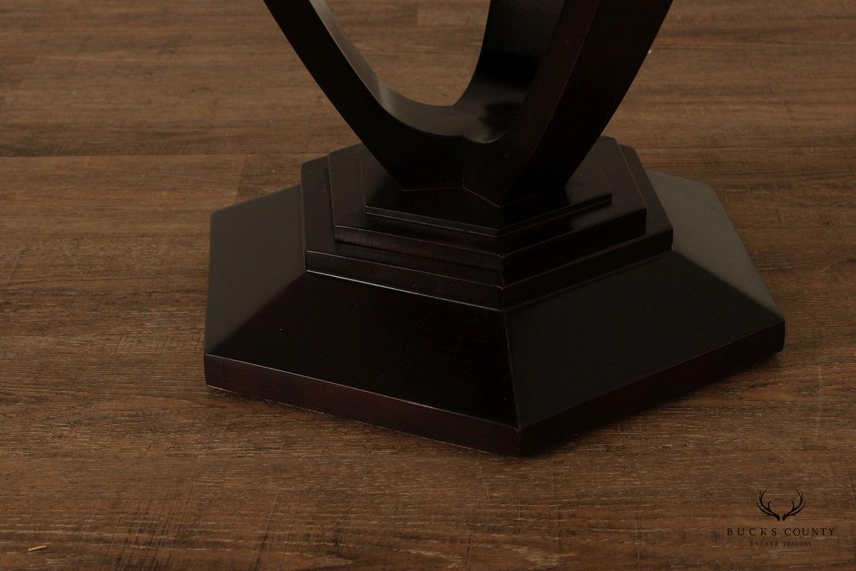 Century Furniture Empire Style Two-Tier Pedestal Side Table