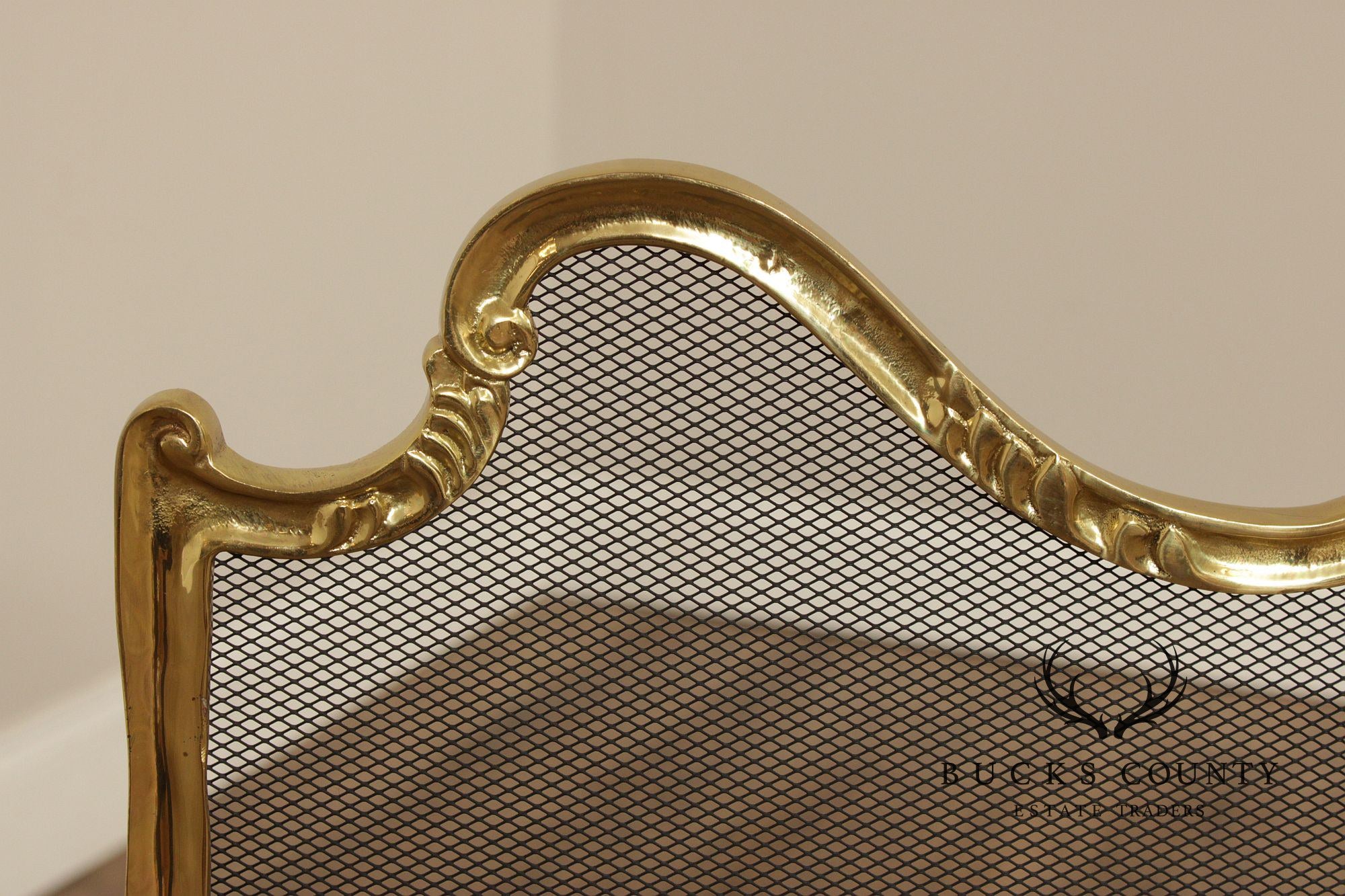 Rococo Style Quality Brass Fireplace Screen