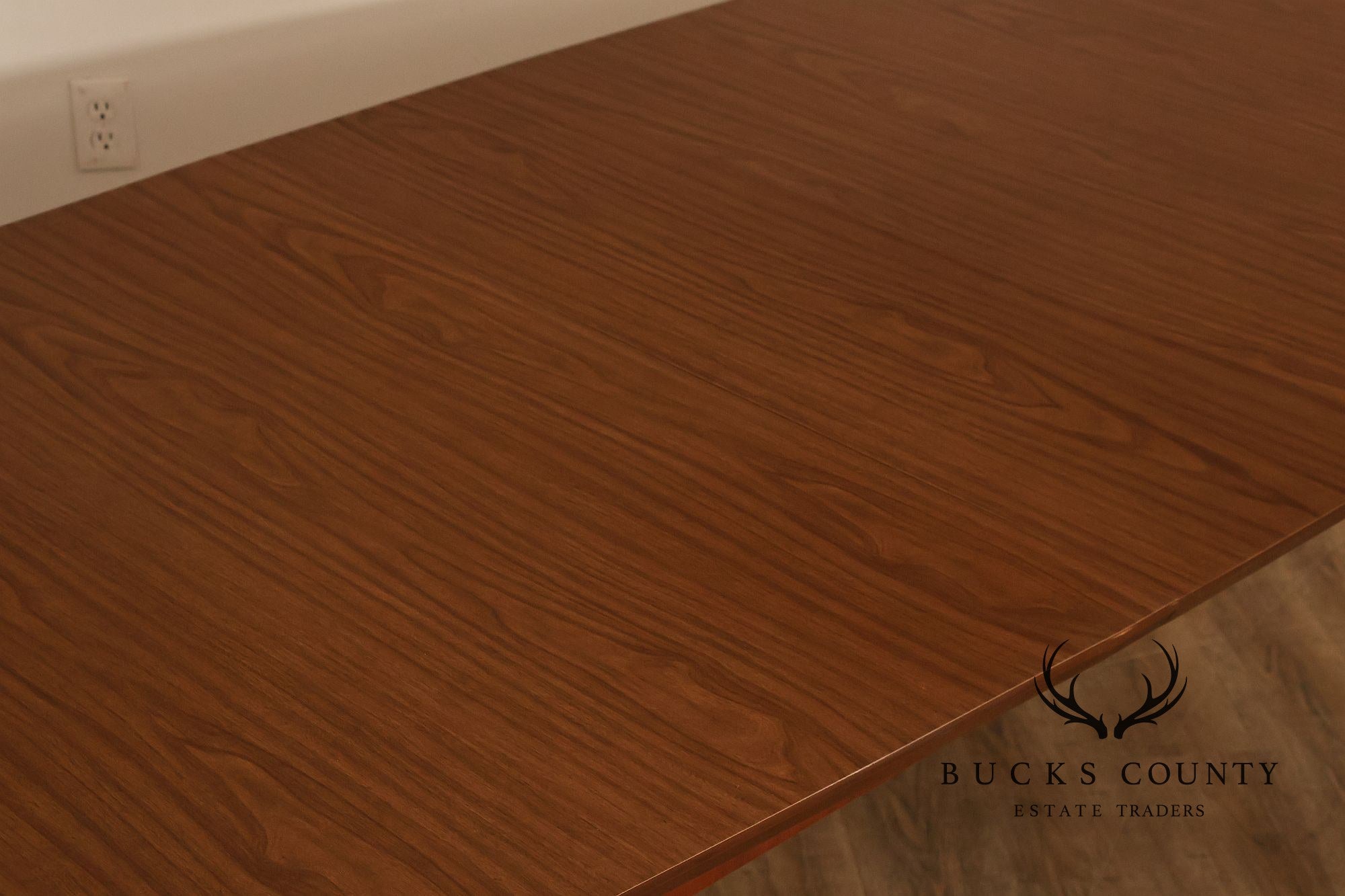 Mid Century Modern Walnut Expandable Dining Table
