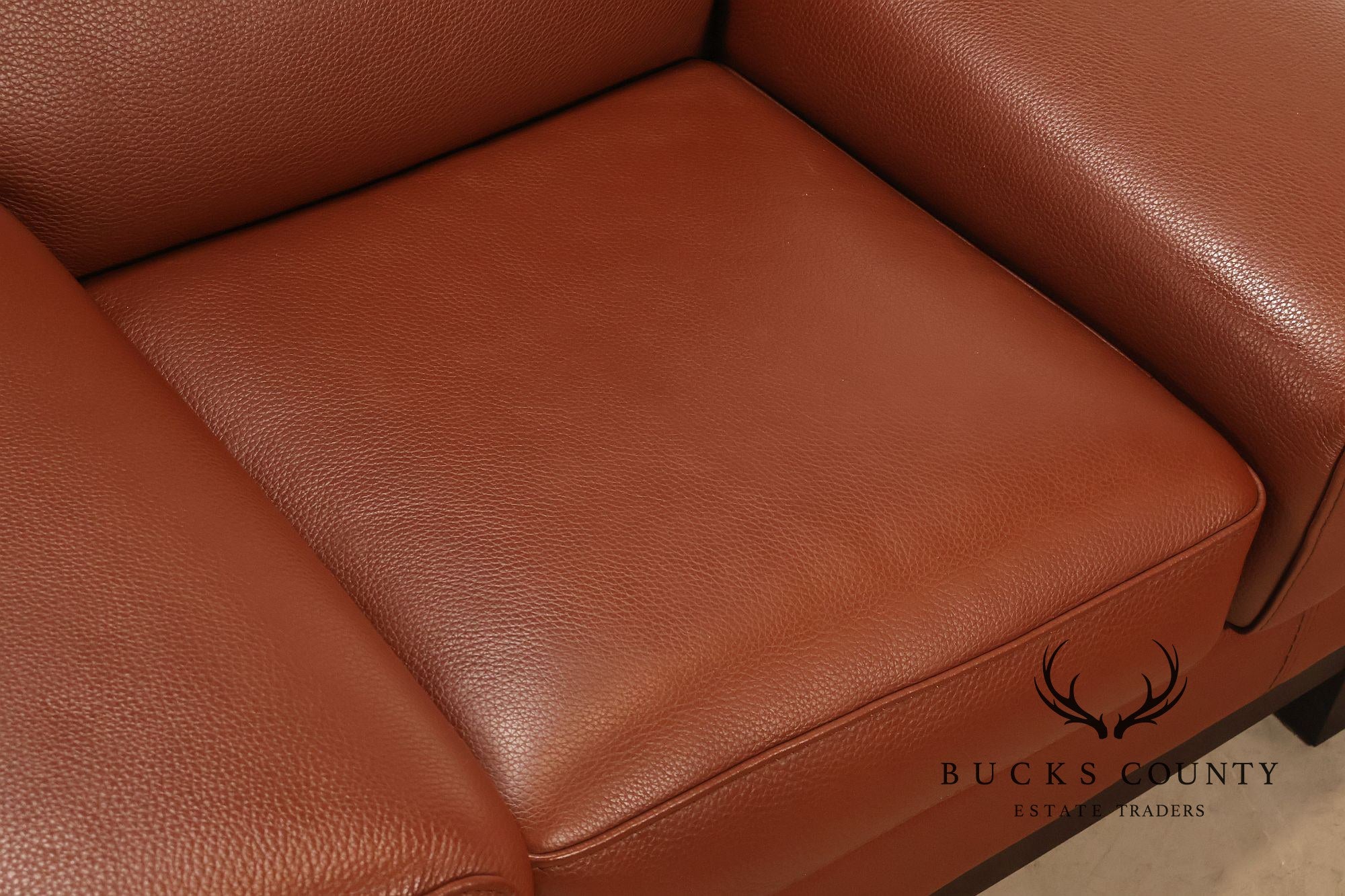 Formenti Pair of Italian Leather Lounge Chairs