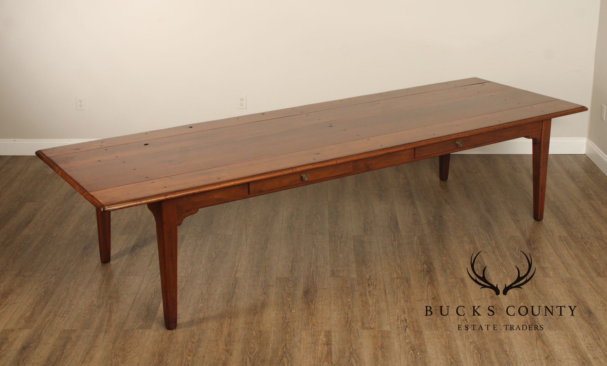 Robert Whitley Studio Handcrafted  Walnut Farmhouse Dining Table