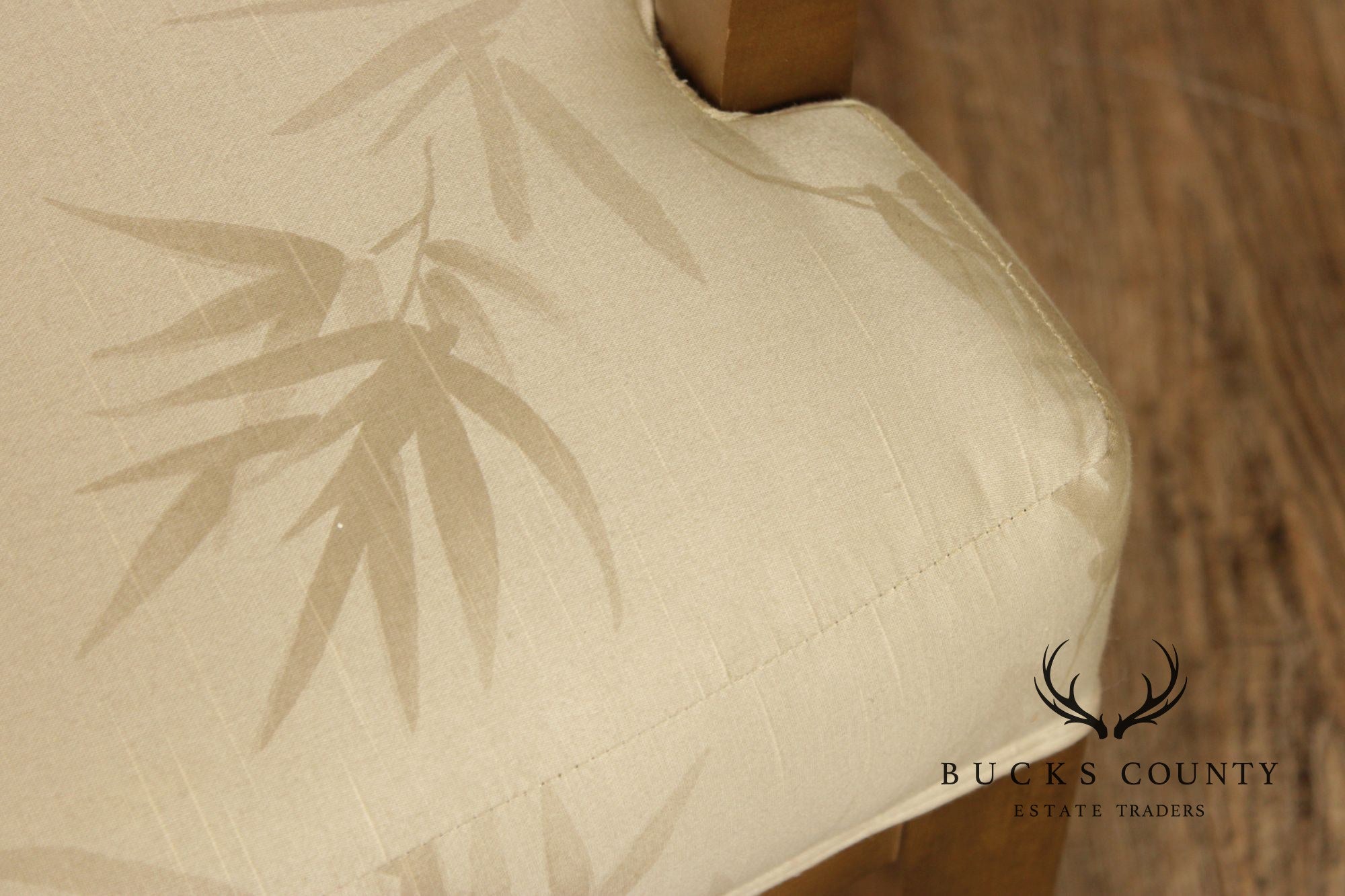 Precedent Modern Art Deco Style Giltwood Lounge Chair