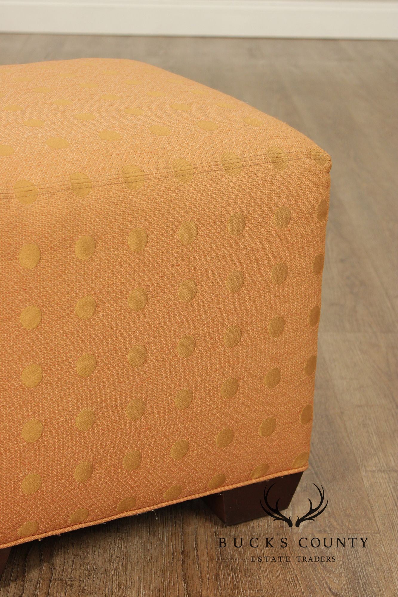 Pair of Upholstered Cube Ottomans