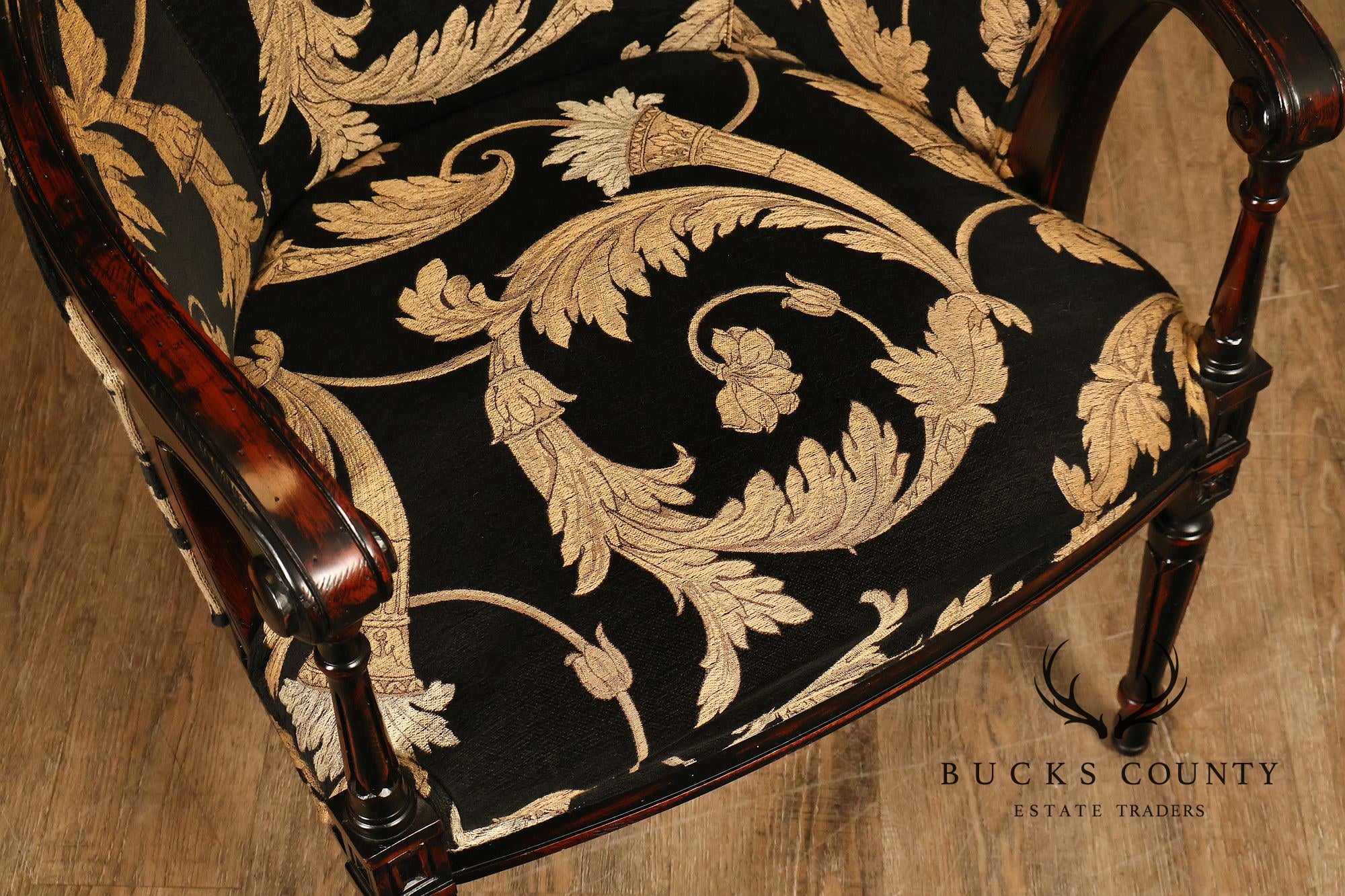 French Louis XVI Style Pair of Armchairs