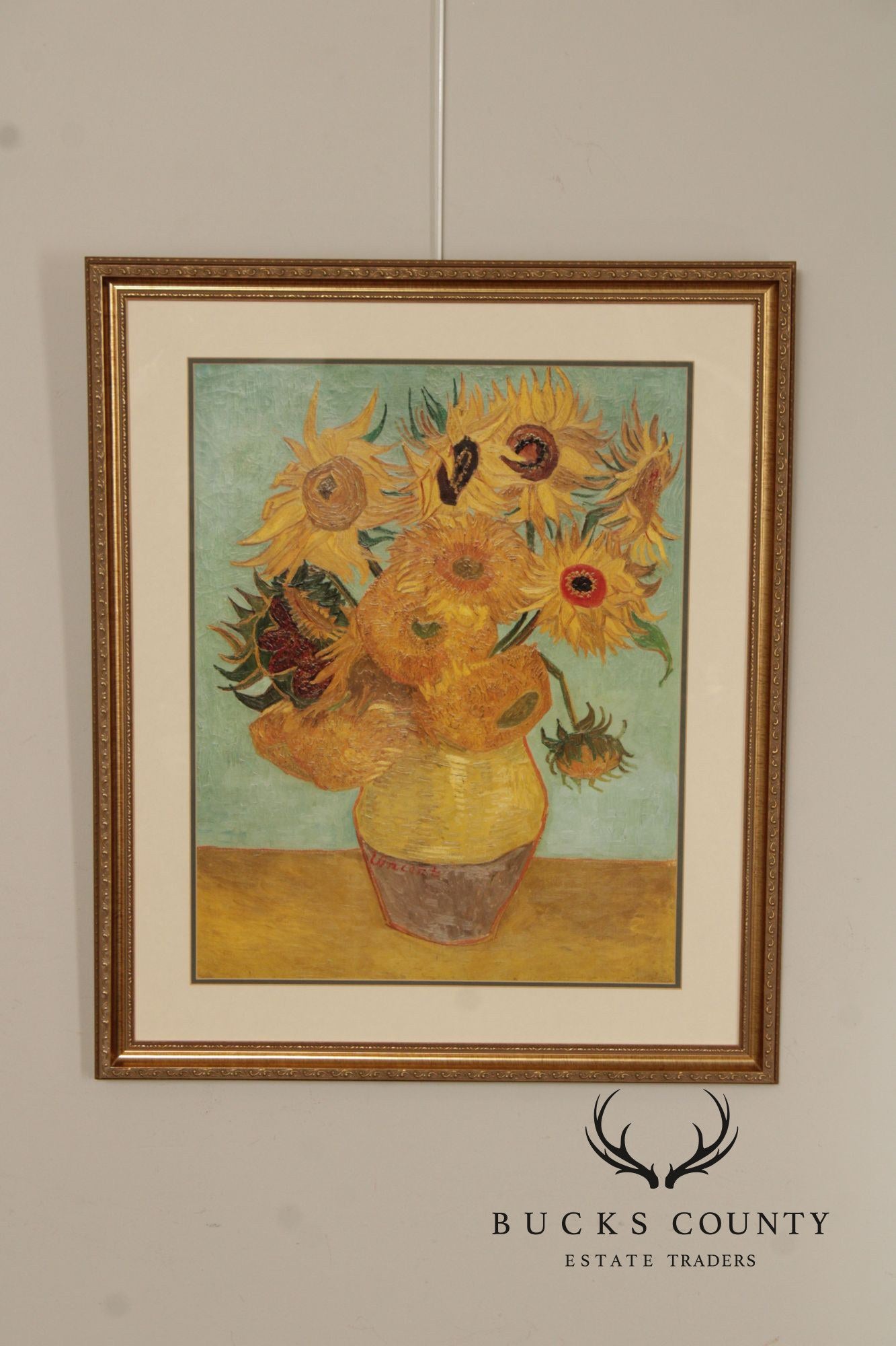 Vincent Van Gogh Reproduction Print, 'Vase with Twelve Sunflowers'