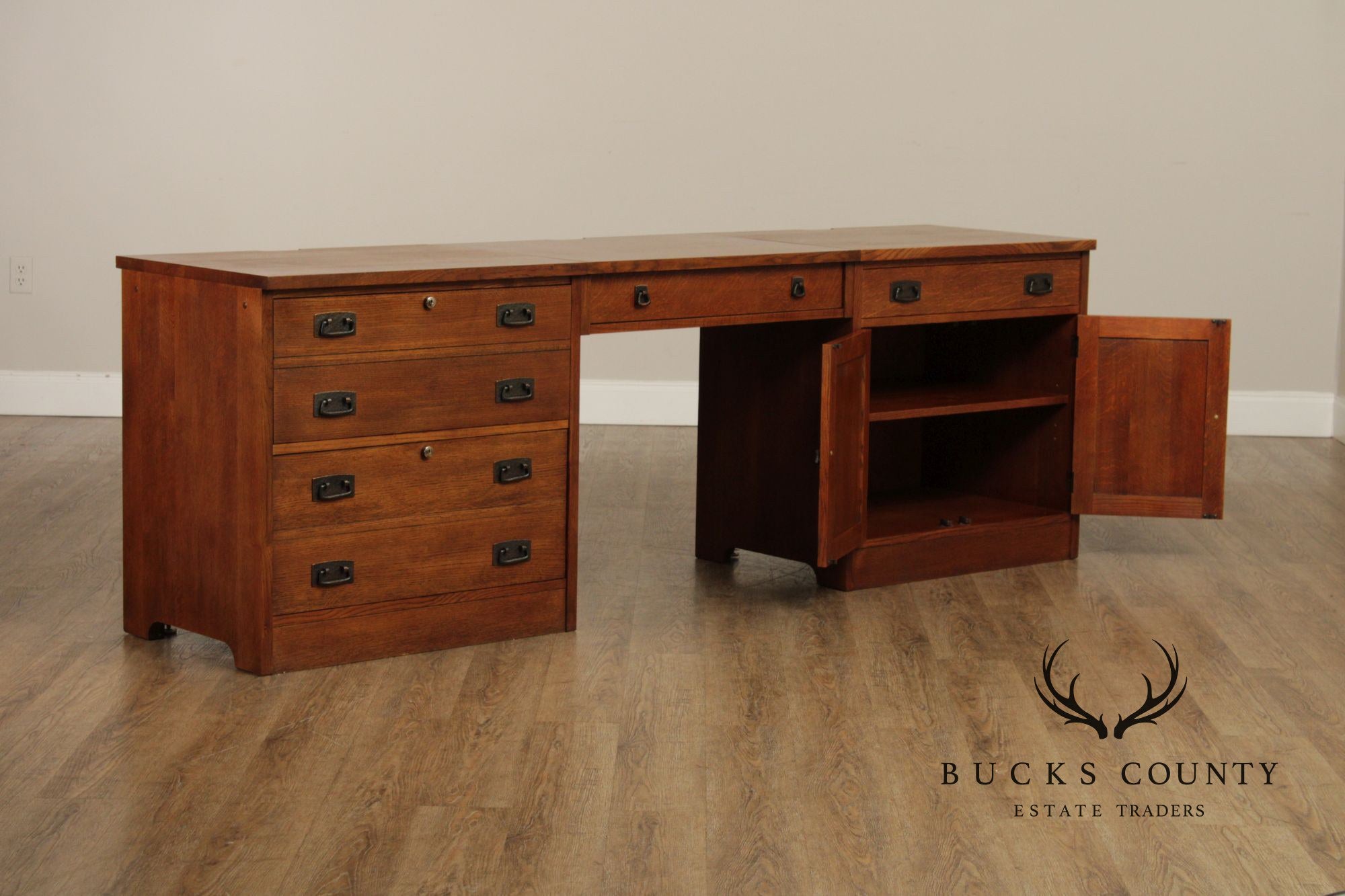 Stickley Mission Collection Oak Office Credenza