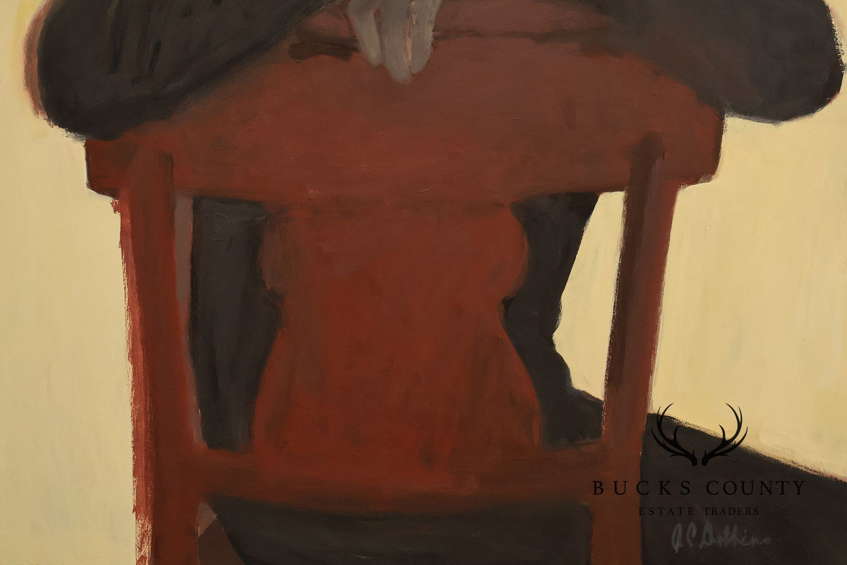 Anne Cooper Dobbins Oil Painting, Chair and The Shadow