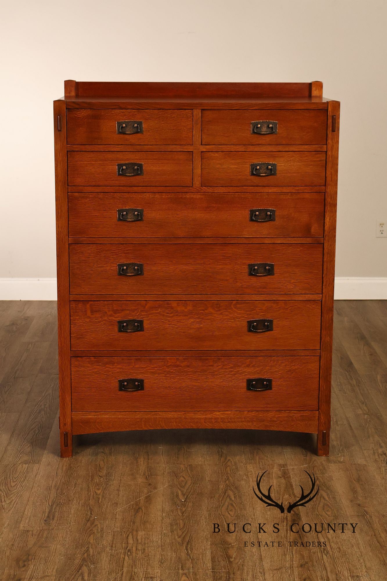 Stickley Mission Collection Oak Eight-Drawer Chest
