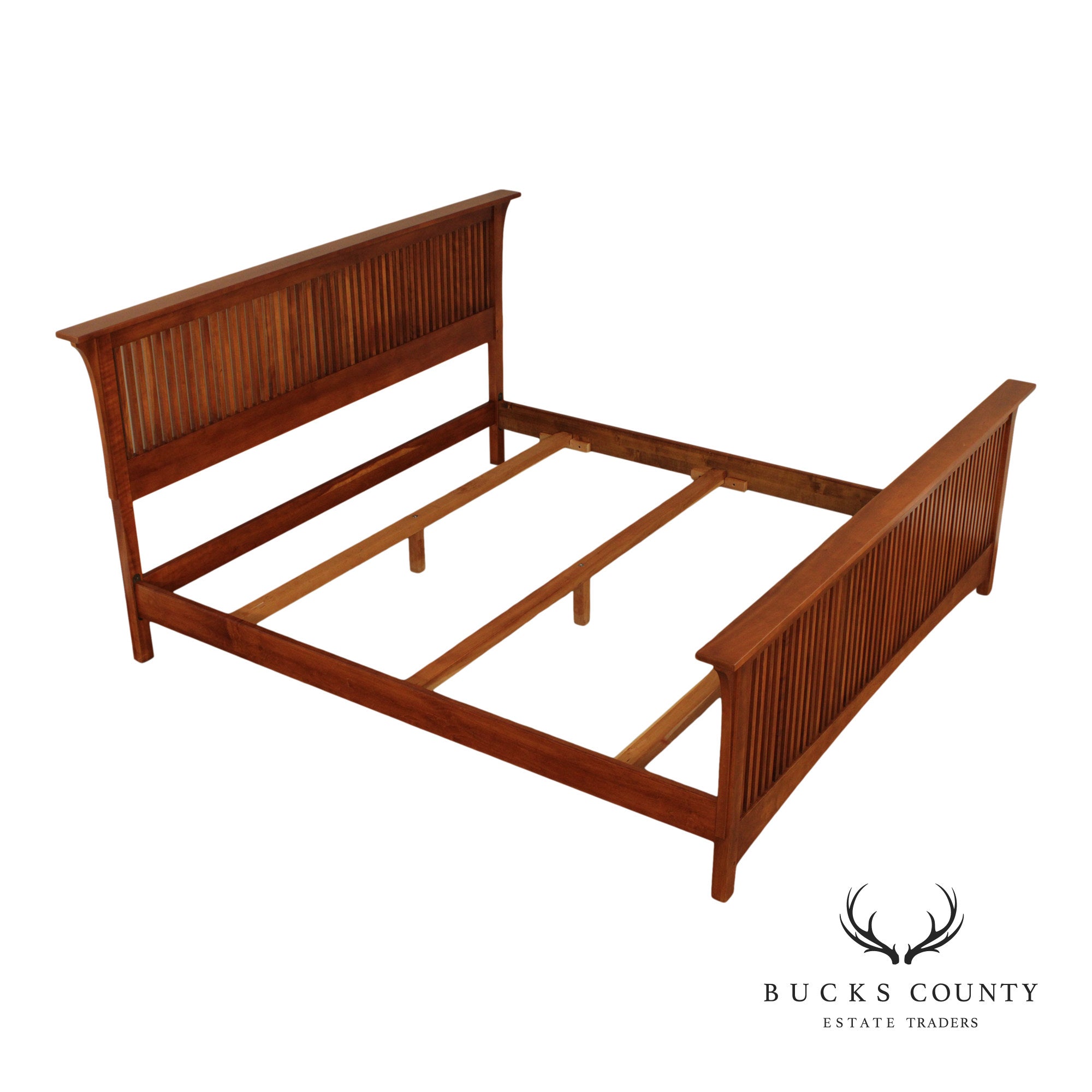 Stickley Mission Collection Cherry King Spindle Bed