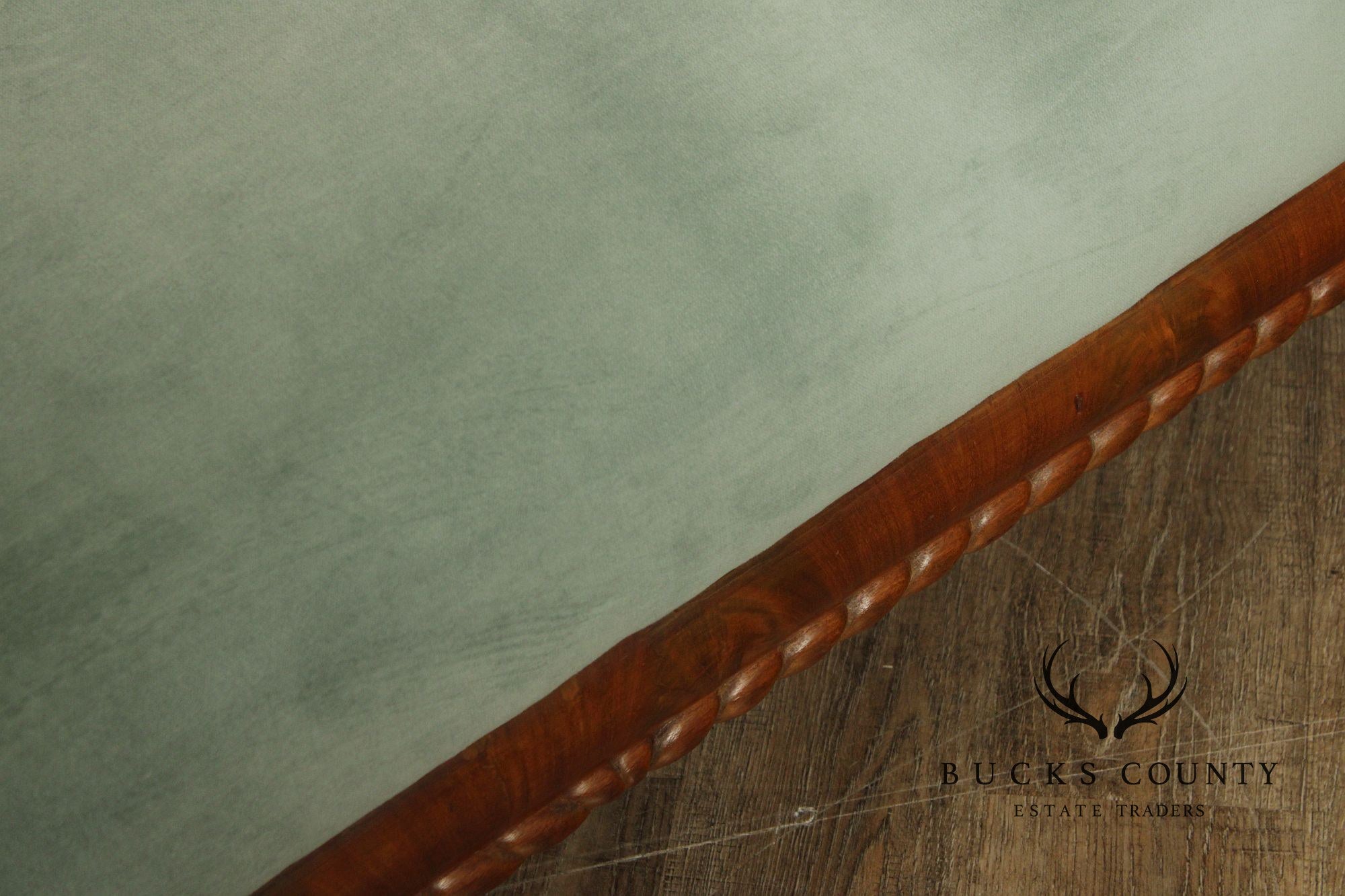 Antique American Empire Carved Mahogany Sofa