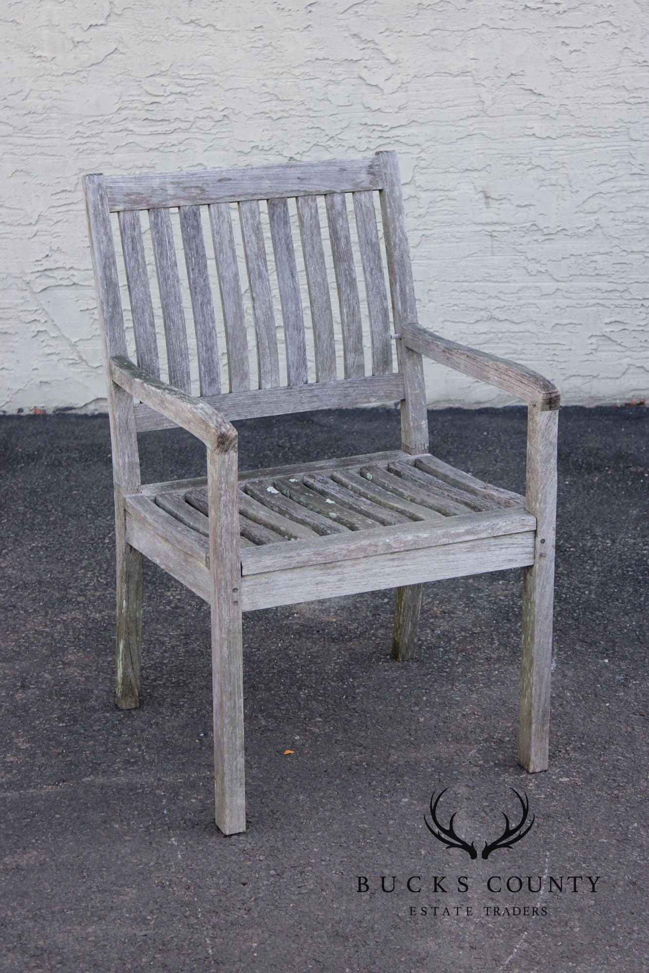 Gloster Teak Outdoor Dining Table With Six Chairs