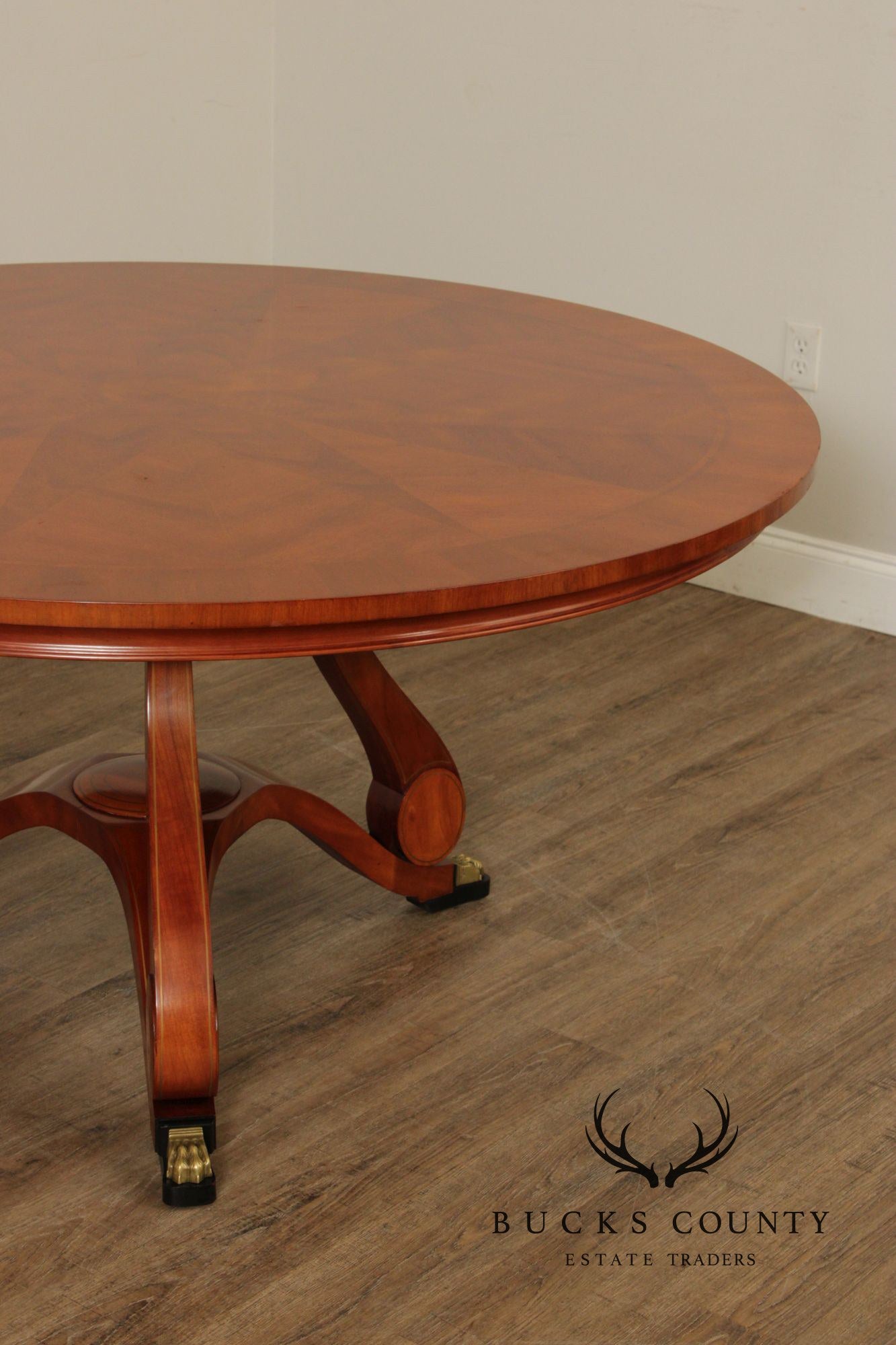John Widdicomb Round Mahogany Dining Table Designed By Chad Womack