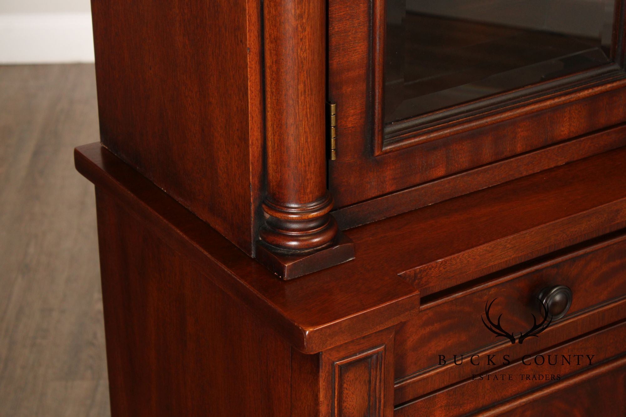 Ralph Lauren 'Weathersby' Monumental Carved Mahogany Bookcase