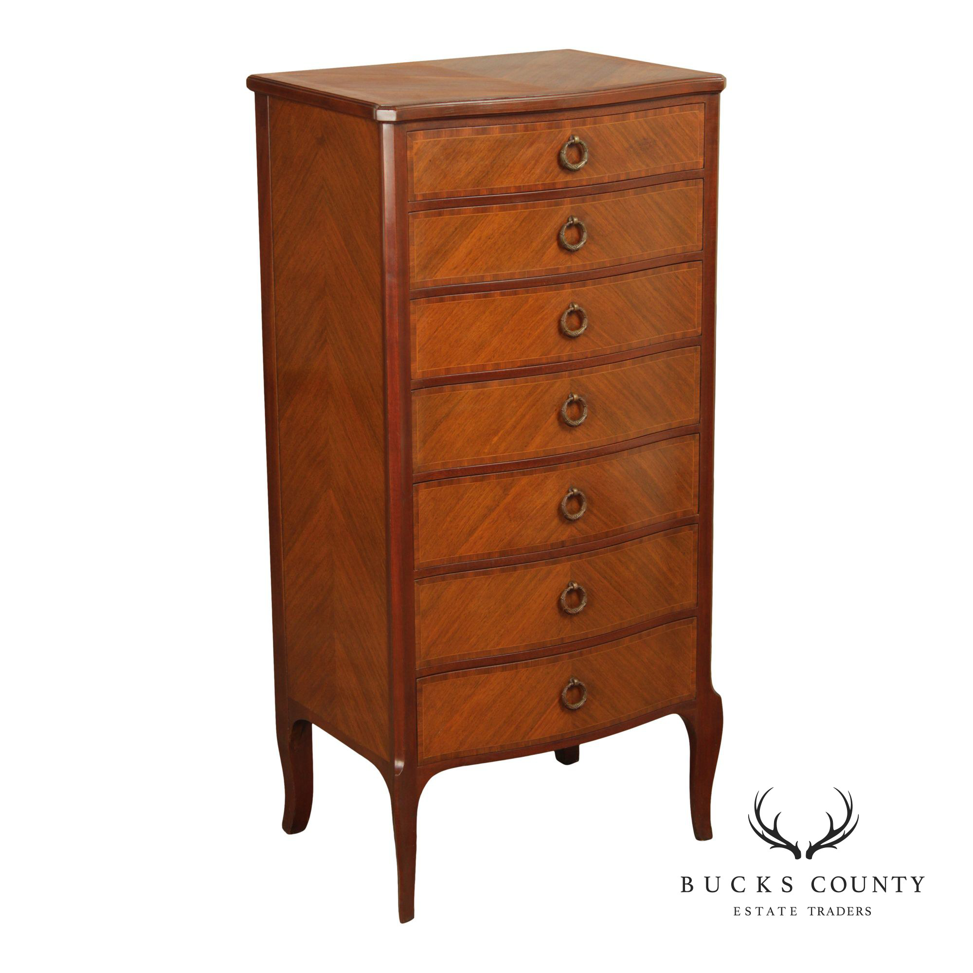 Schmieg & Kotzian Louis XV Style Satinwood Lingerie Chest