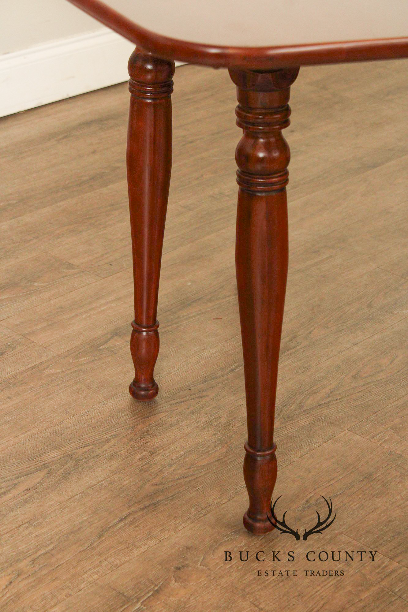 Sheraton Style Cherry Drop-Leaf Extendable Dining Table