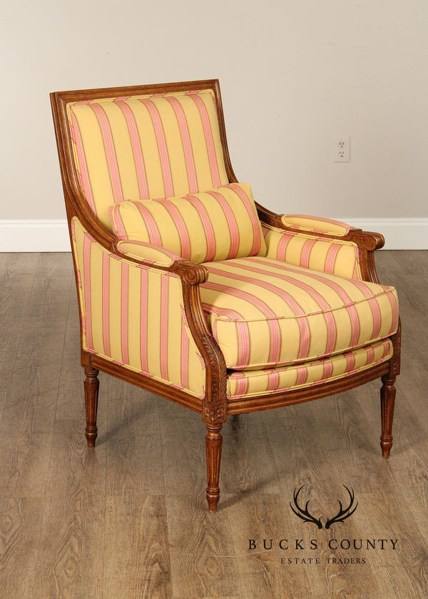 Wesley Hall French Louis XVI Style Bergere Armchair
