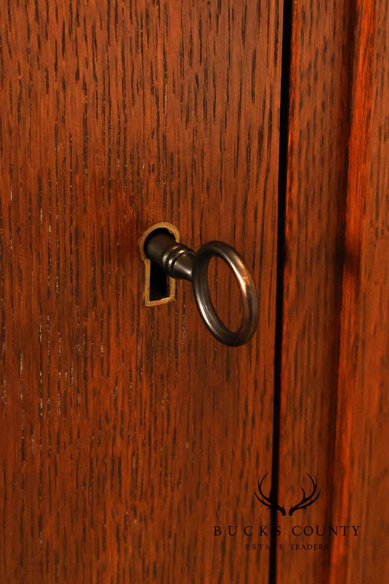 Stickley Harvey Ellis Mission Inlaid Oak Bookcase