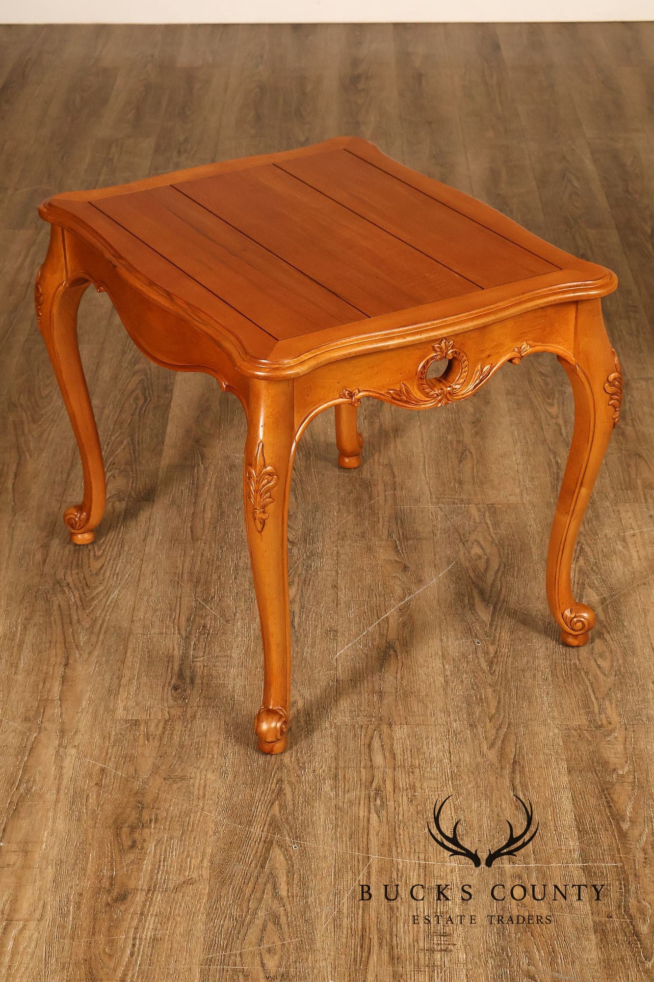 Ethan Allen Legacy Collection French Louis XV Style Pair Of End Tables
