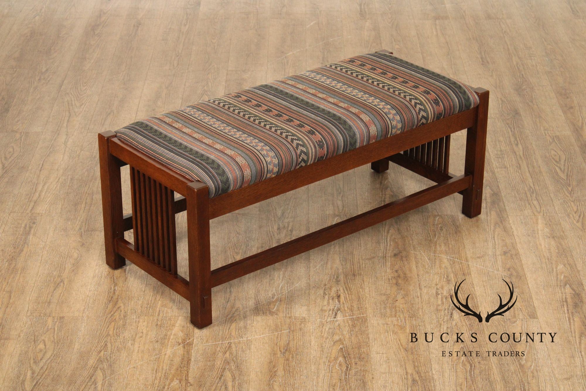 Stickley Mission Collection Oak Bench