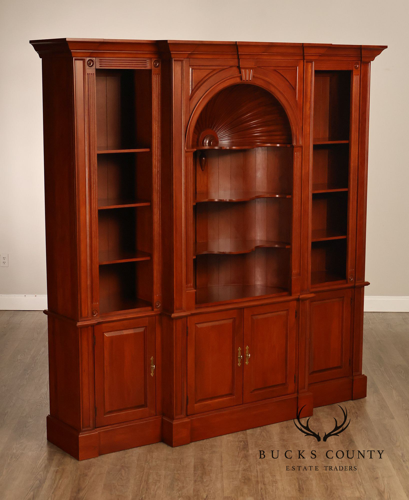 Harden Chippendale Style Cherry Library Bookcase