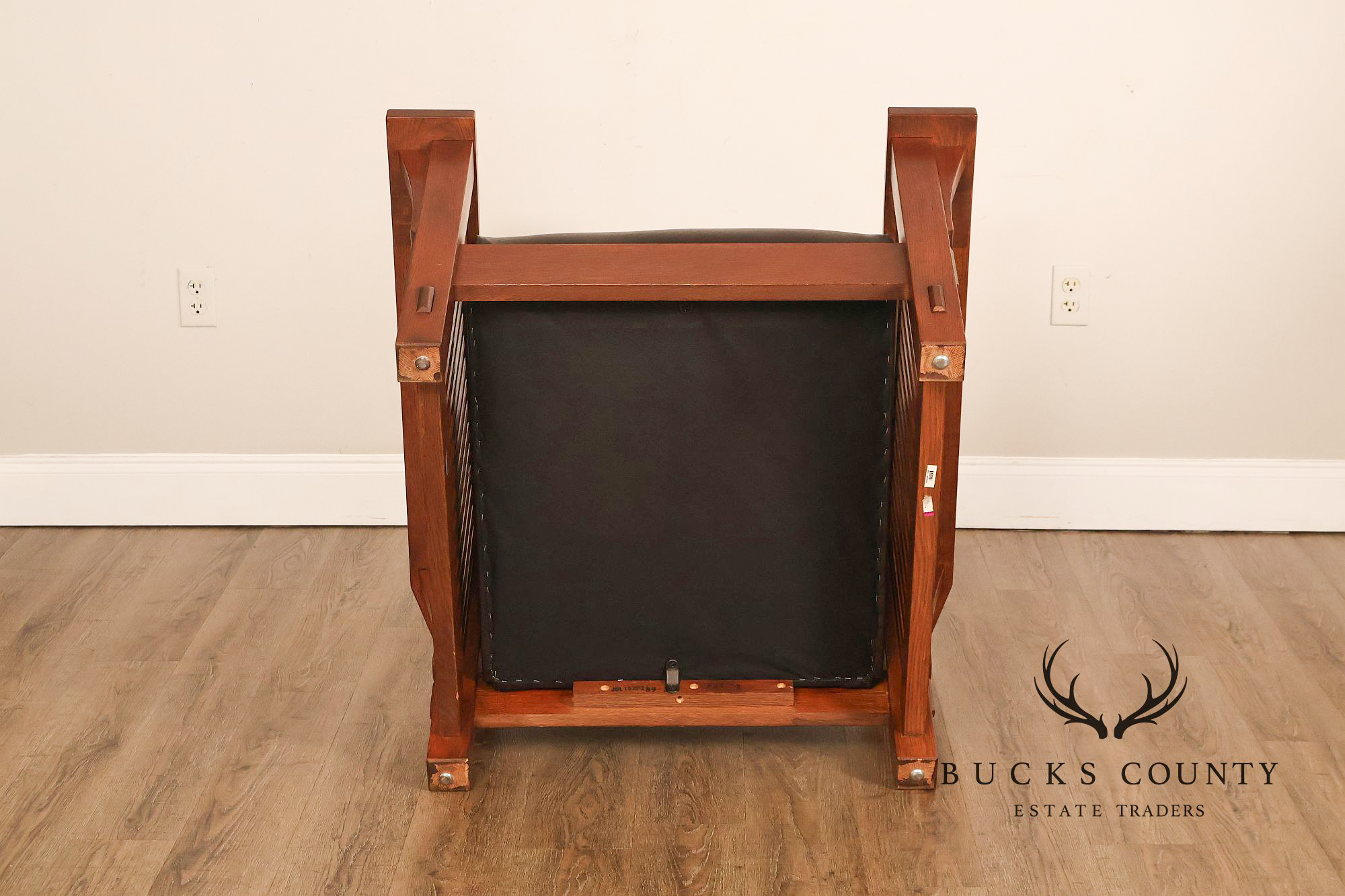 Stickley Mission Collection Oak Bent Arm Morris Chair