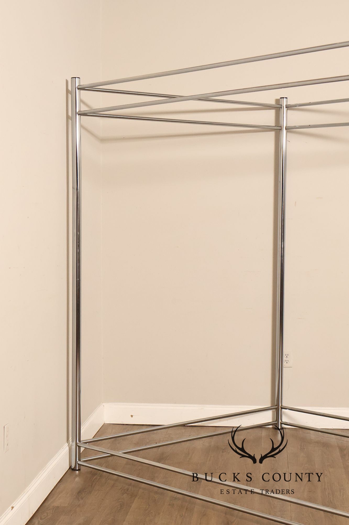 Modern Steel Queen Size Canopy Bedframe
