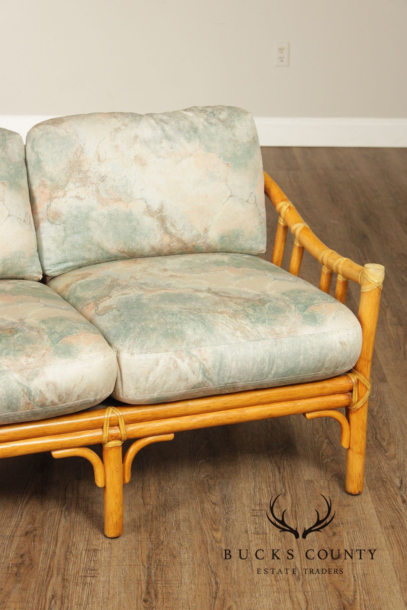 McGuire Vintage Bamboo Loveseat
