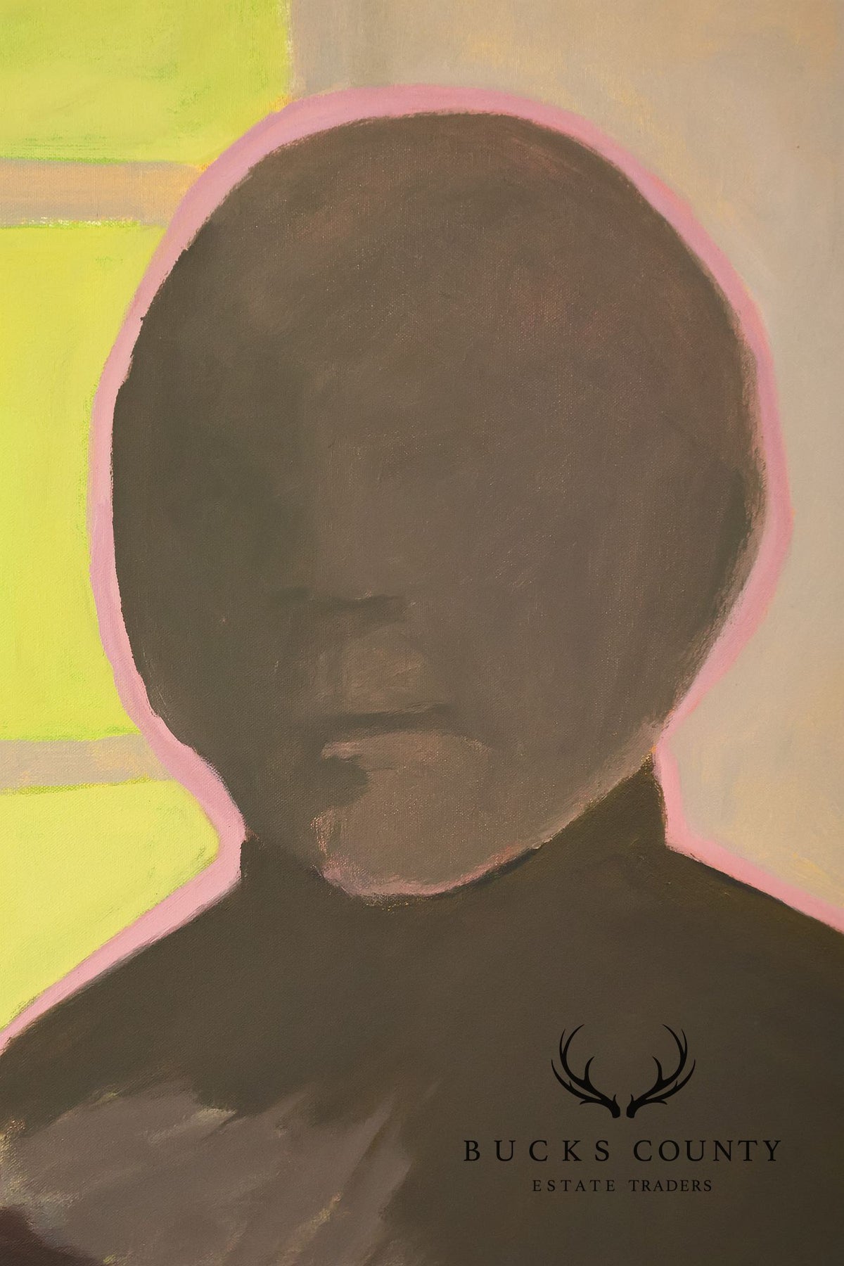Anne Cooper Dobbins Oil Painting, Figure with Cat