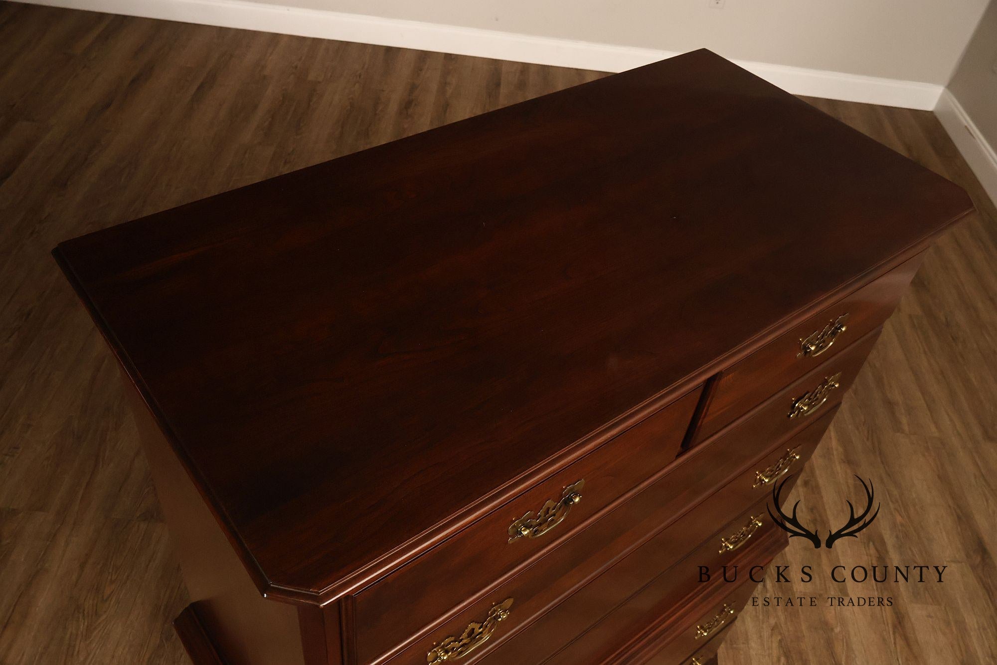 Ethan Allen 'Georgian Court' Cherry Chest on Chest