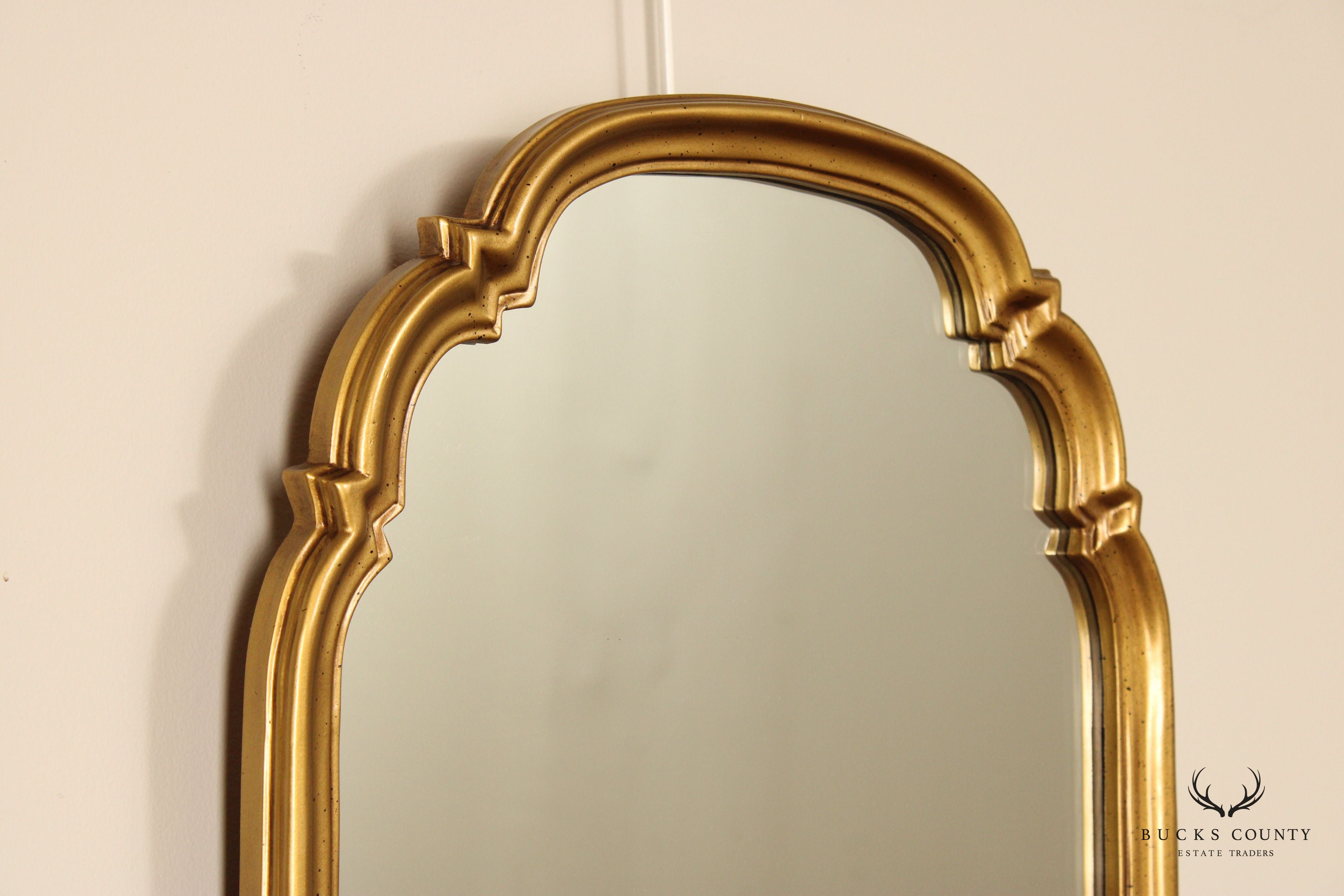 Carolina Mirror Company Mirror Hollywood Regency Style Gold Wall Mirror