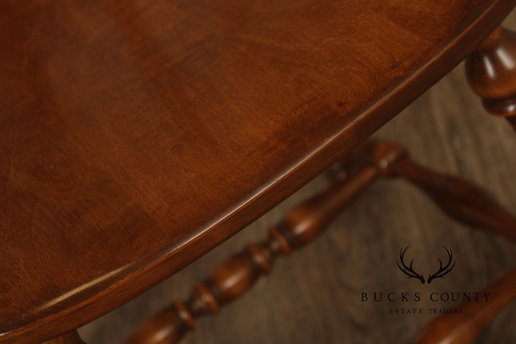 Ethan Allen Heirloom Nutmeg Maple Colonial Spindle Back Side Chair