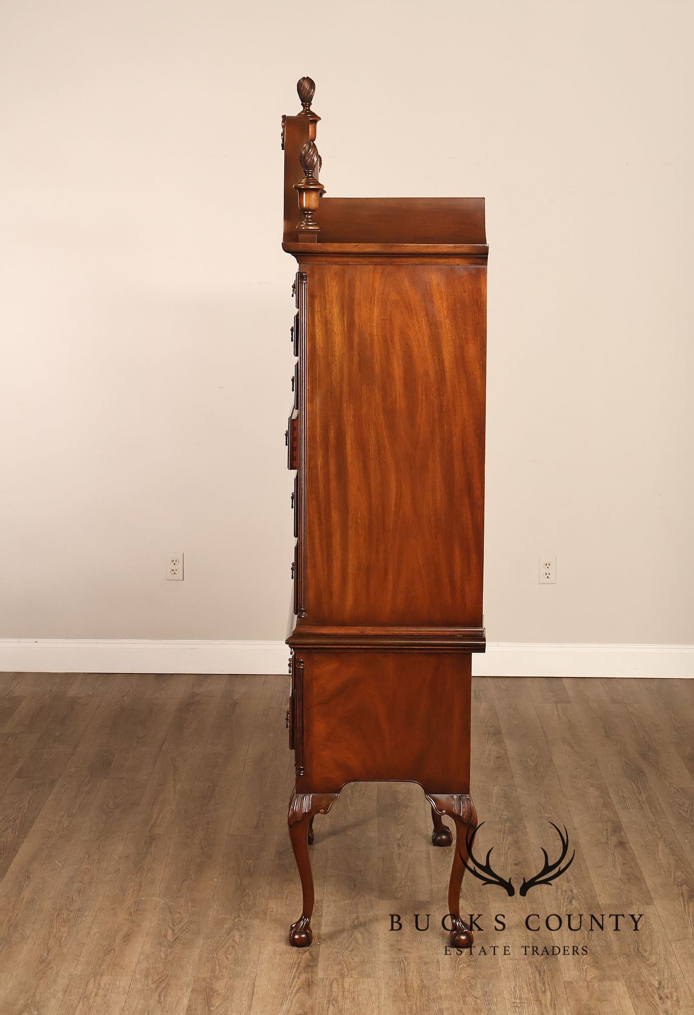 Kittinger Chippendale Style Mahogany Highboy