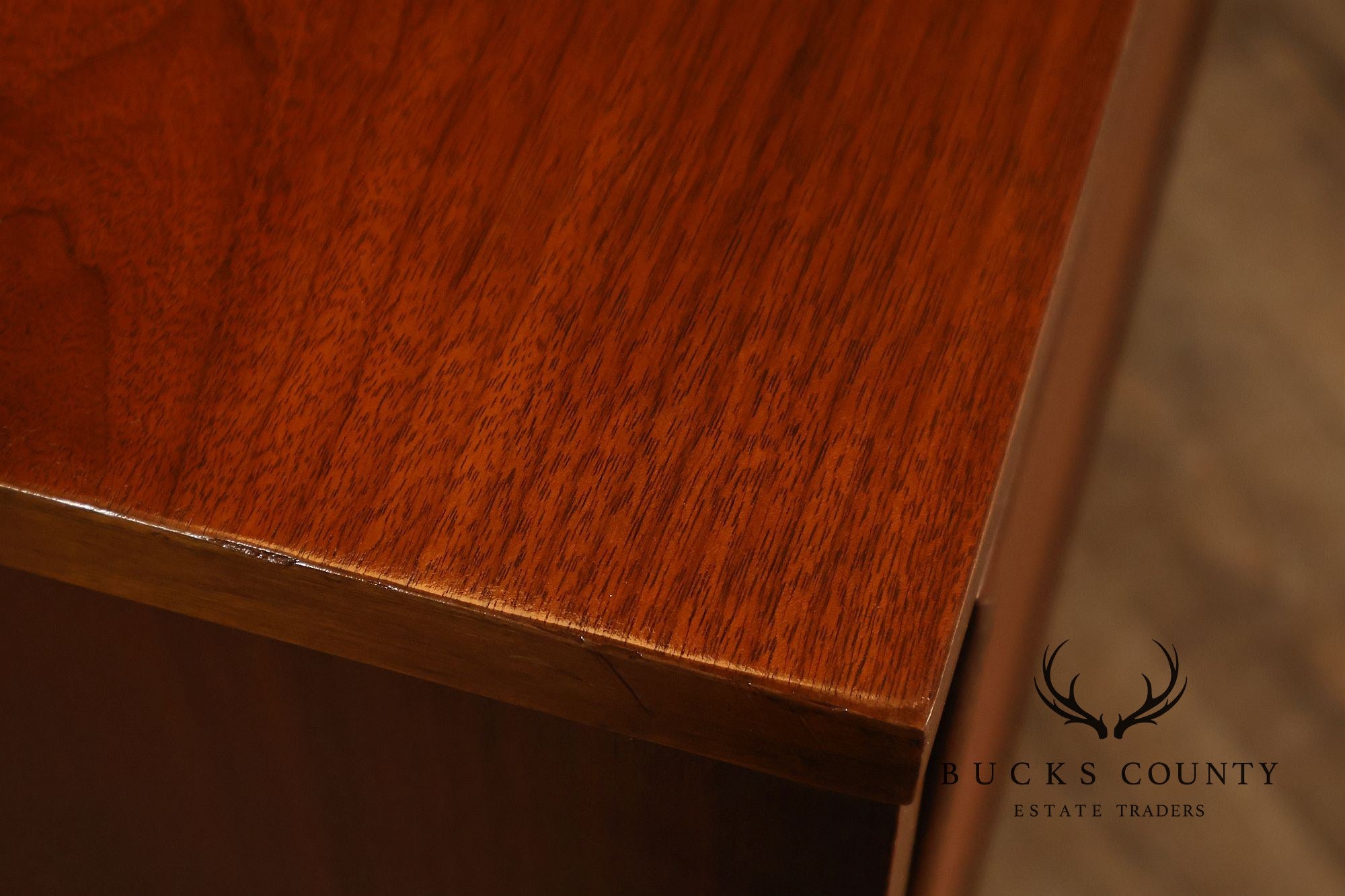 Basic Witz Mid Century Modern Walnut Triple Dresser