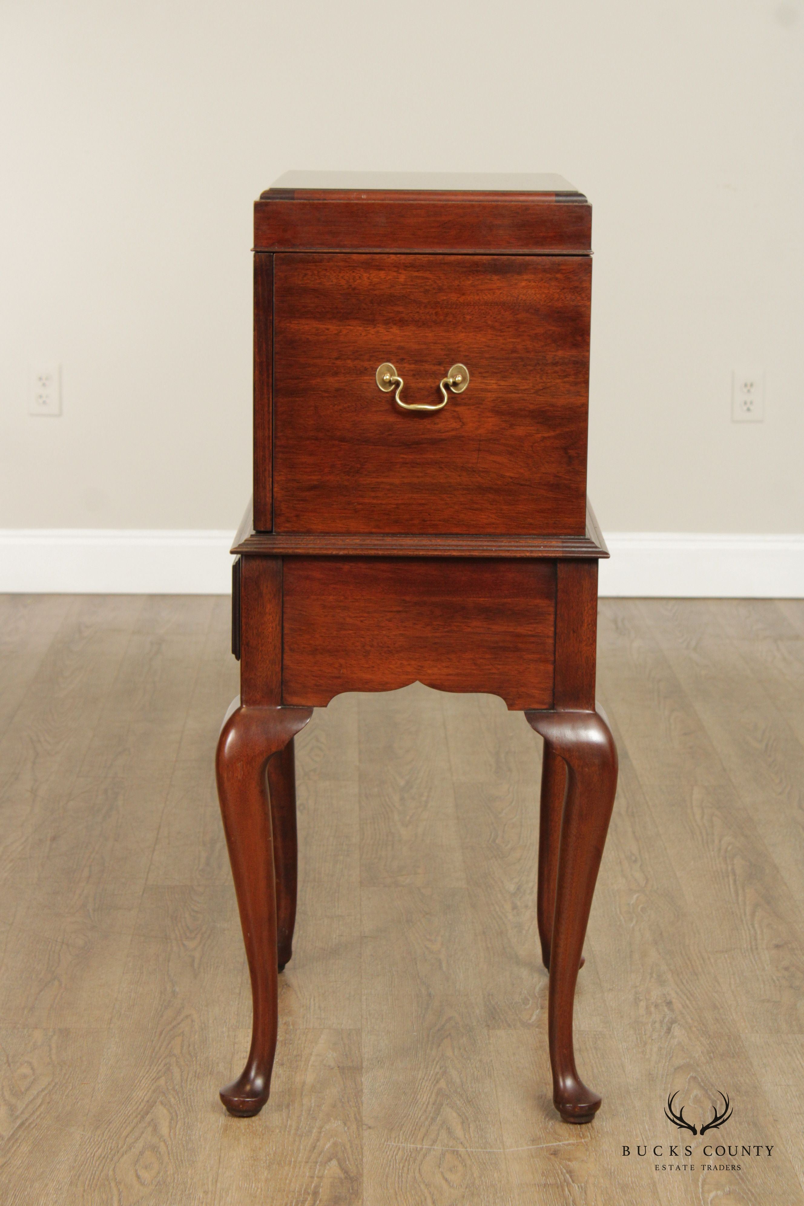 Henkel Harris Queen Anne Style Mahogany Silver Chest