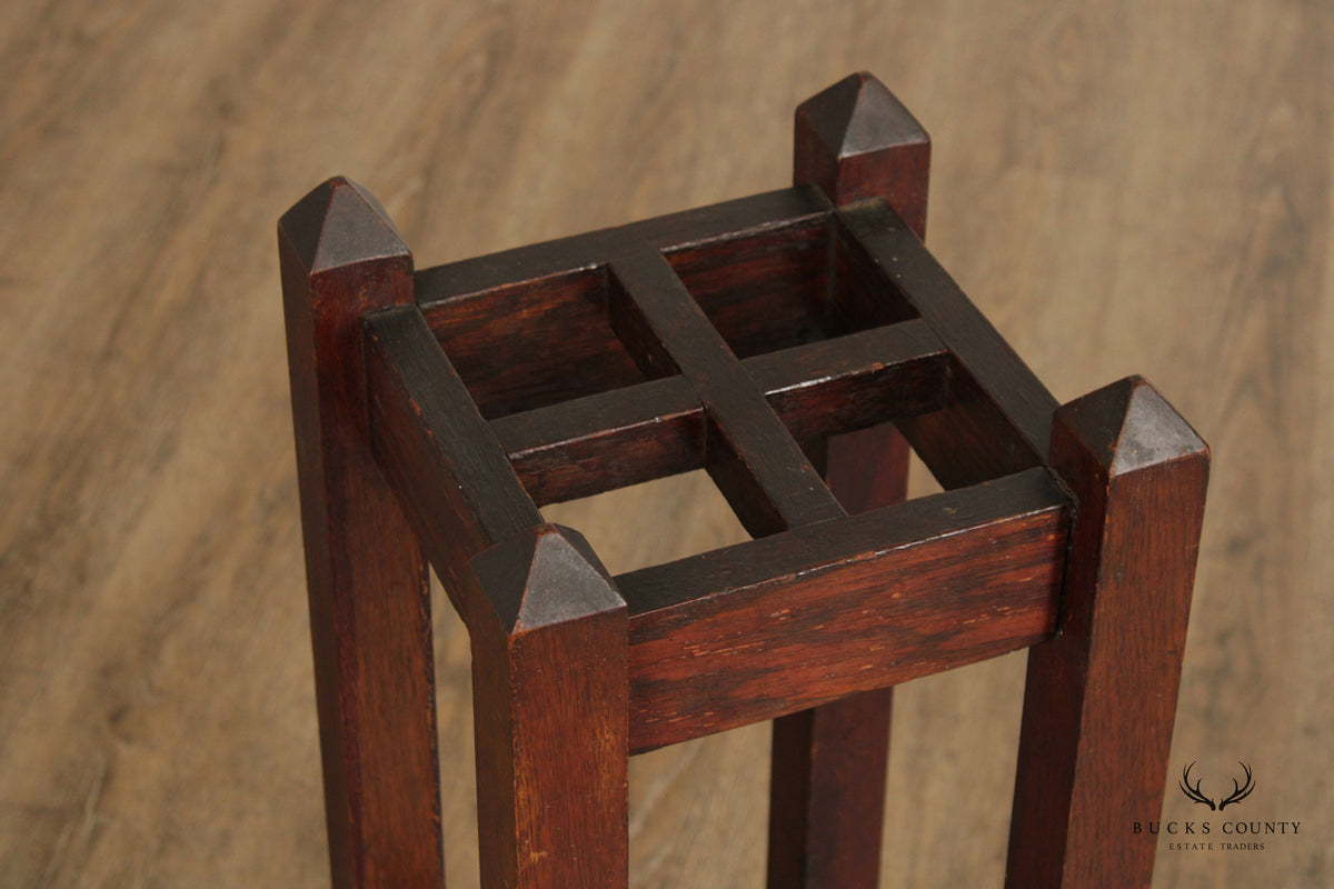 Antique Mission Oak Umbrella Stand