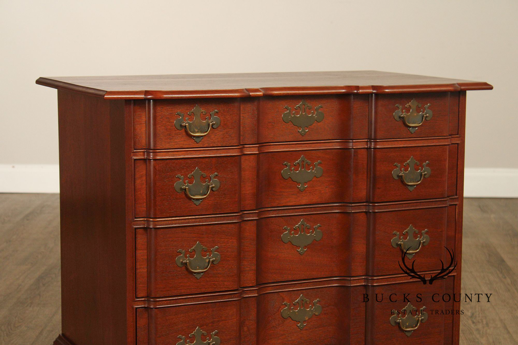 Bartley Collection Mahogany Blockfront Chest of Drawers