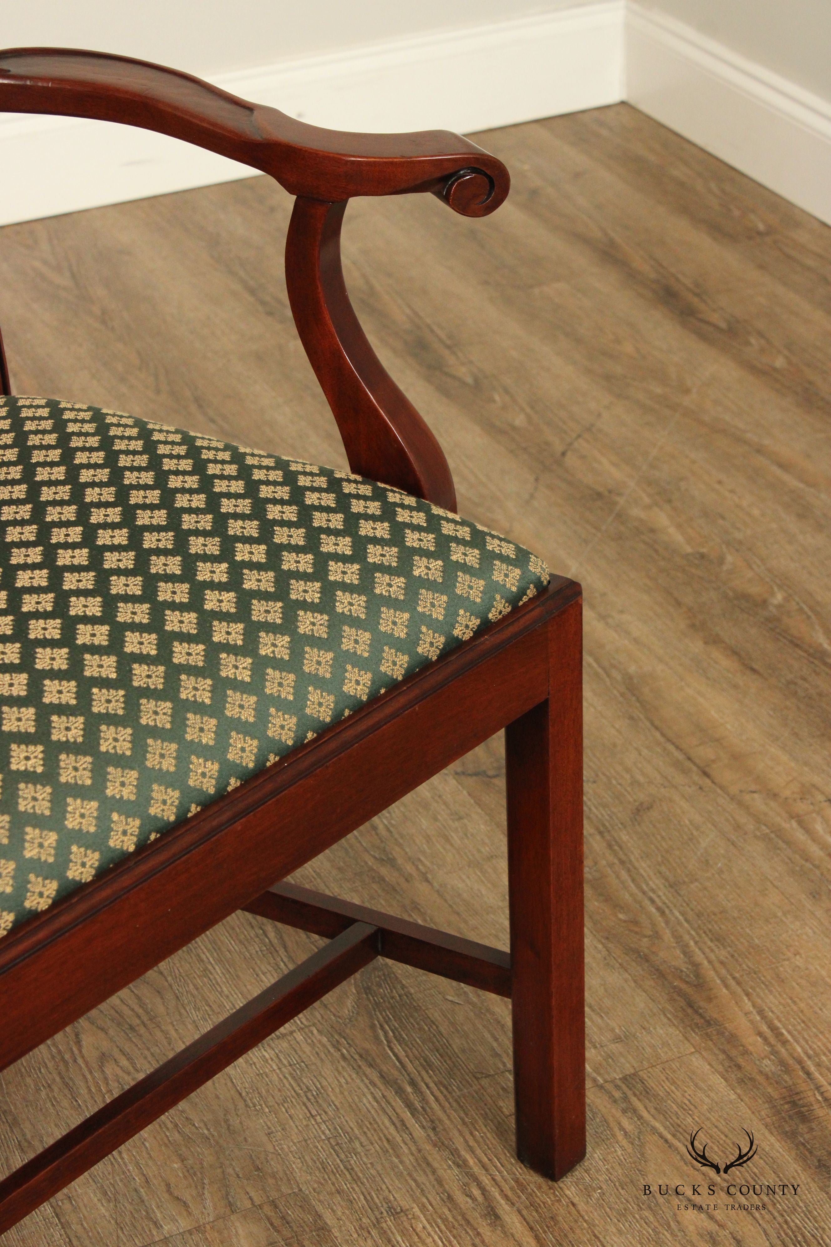 Chippendale Style Carved Mahogany Armchair