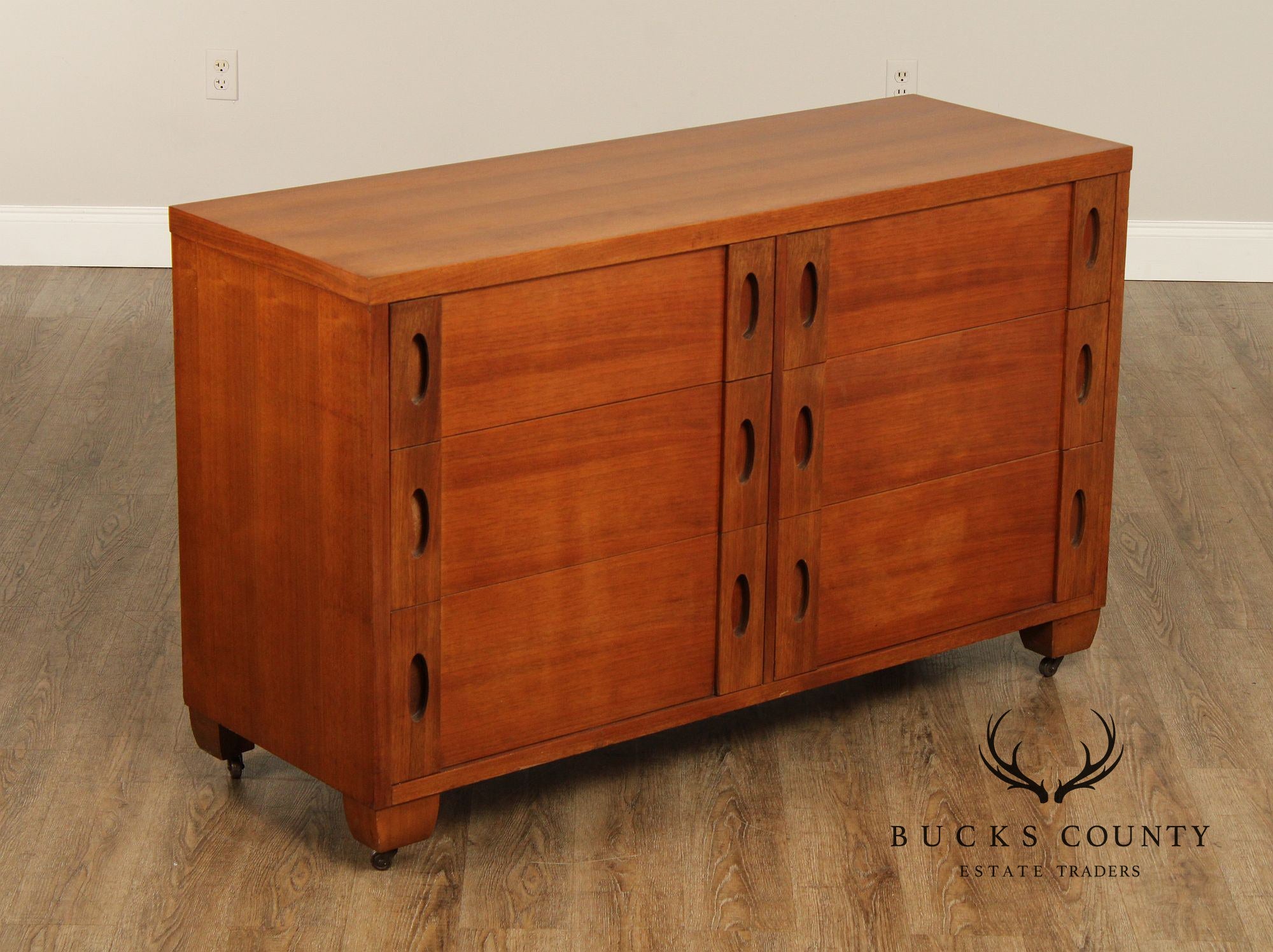 Phenix Furniture Co. Mid Century Modern Walnut Dresser